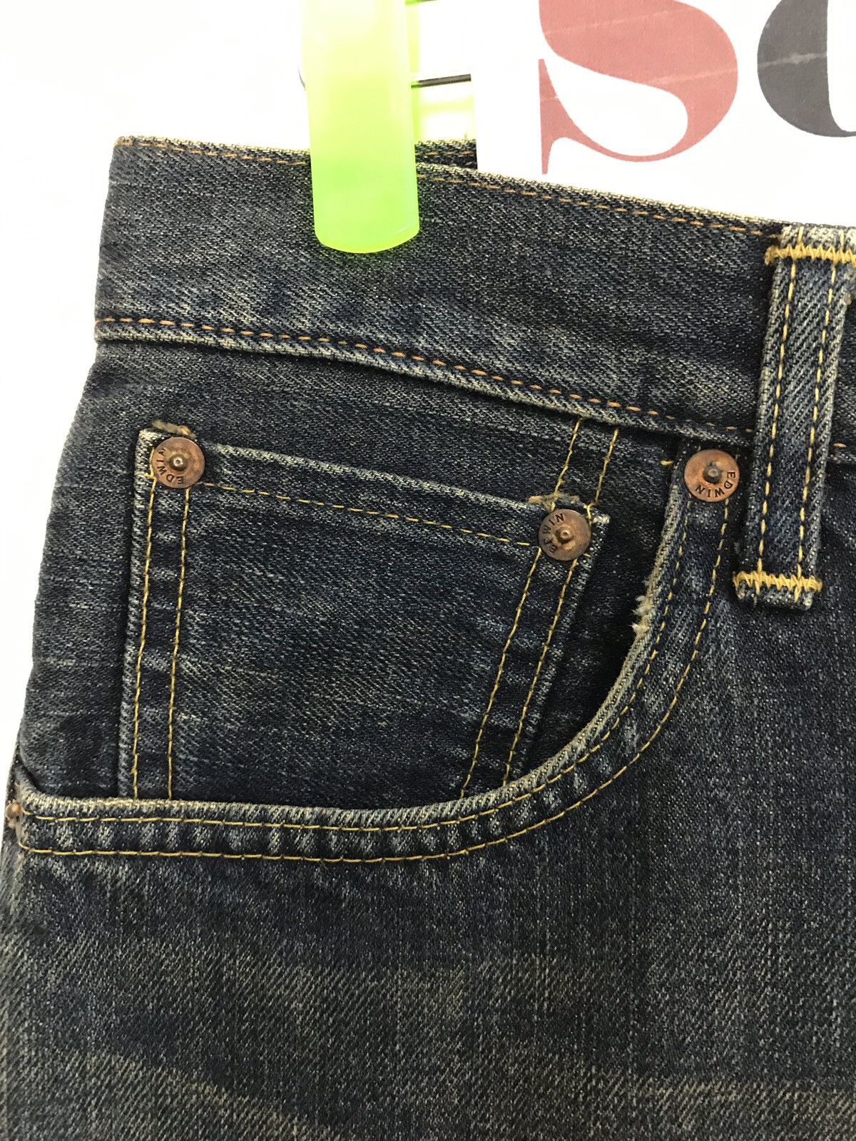 Edwin × Japanese Brand × Vintage Vintage Edwin 505 Selvedge Indigo Denim Jeans Size US 30 / EU 46 - 5 Thumbnail
