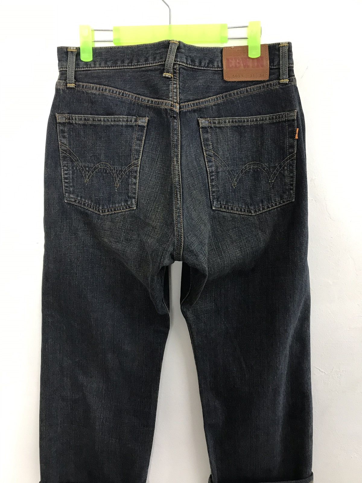 Edwin × Japanese Brand × Vintage Vintage Edwin 505 Selvedge Indigo Denim Jeans Size US 30 / EU 46 - 7 Thumbnail