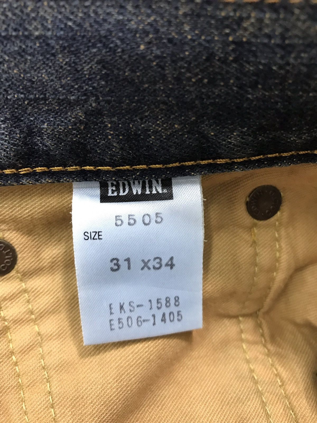 Edwin × Japanese Brand × Vintage Vintage Edwin 505 Selvedge Indigo Denim Jeans Size US 30 / EU 46 - 12 Thumbnail