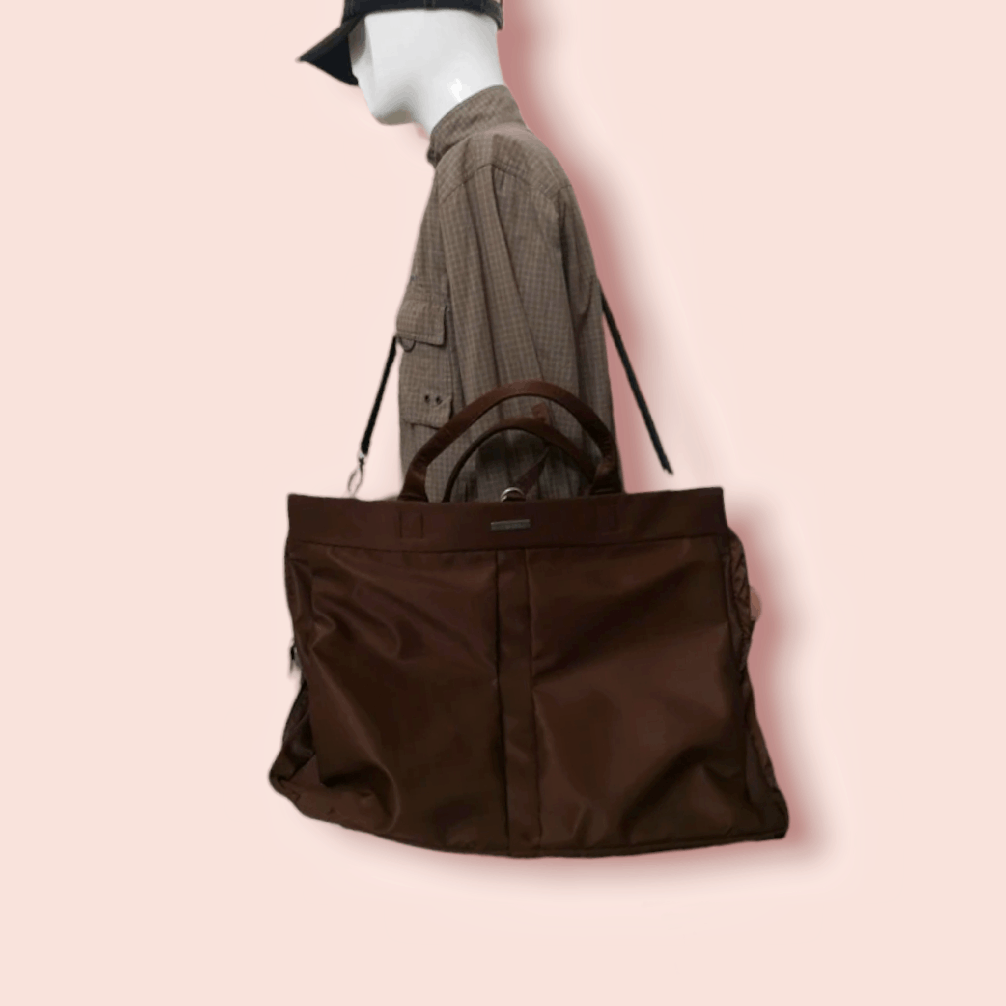 Japanese Brand × Vintage × Yohji Yamamoto Y'SACCS LARGE 2 WAY TRAVEL BAG Size ONE SIZE - 4 Thumbnail
