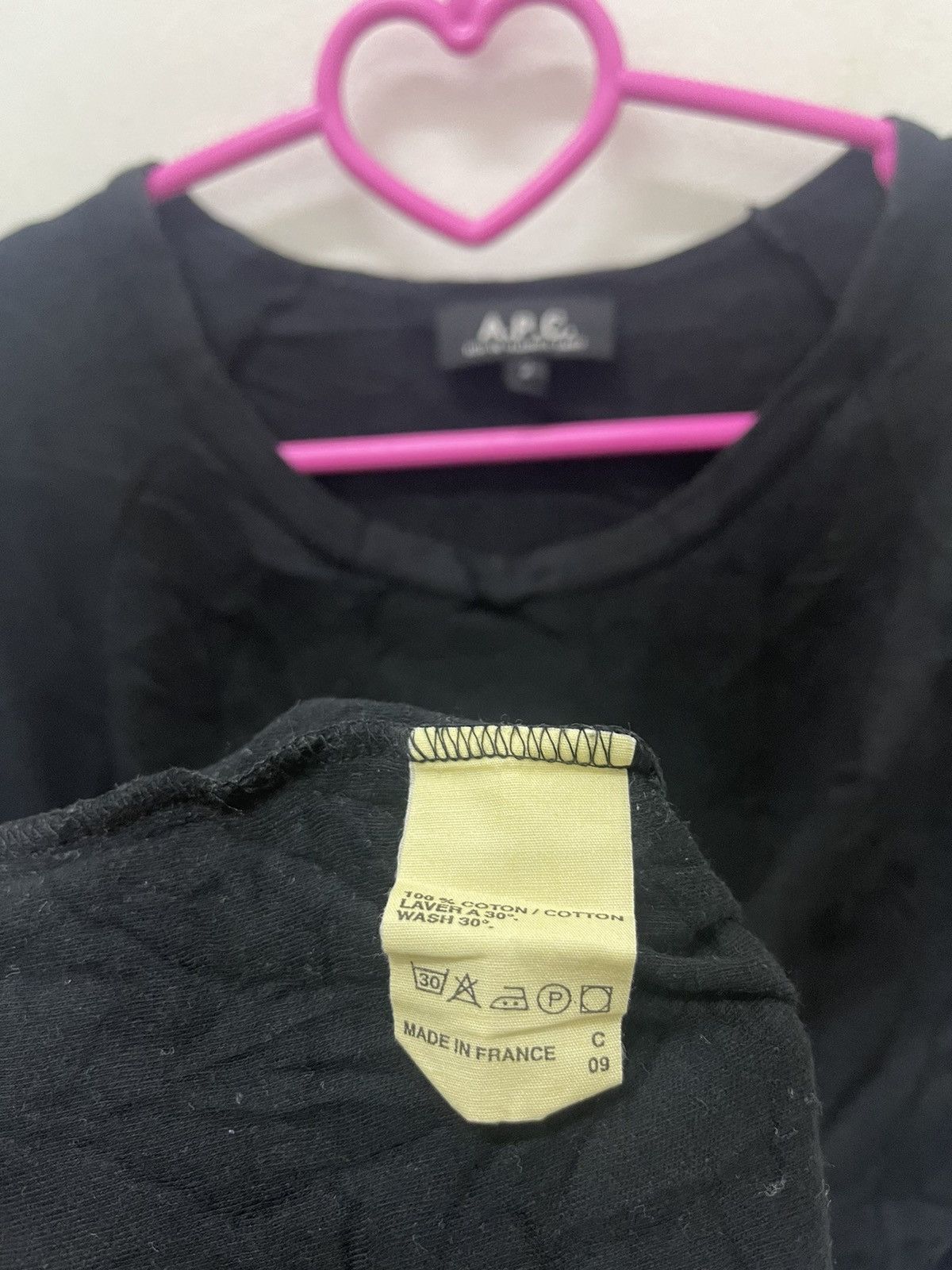 A.P.C. Rare Vintage A.P.C. Rue De Fleurus Paris Black Plain Size US M / EU 48-50 / 2 - 5 Thumbnail