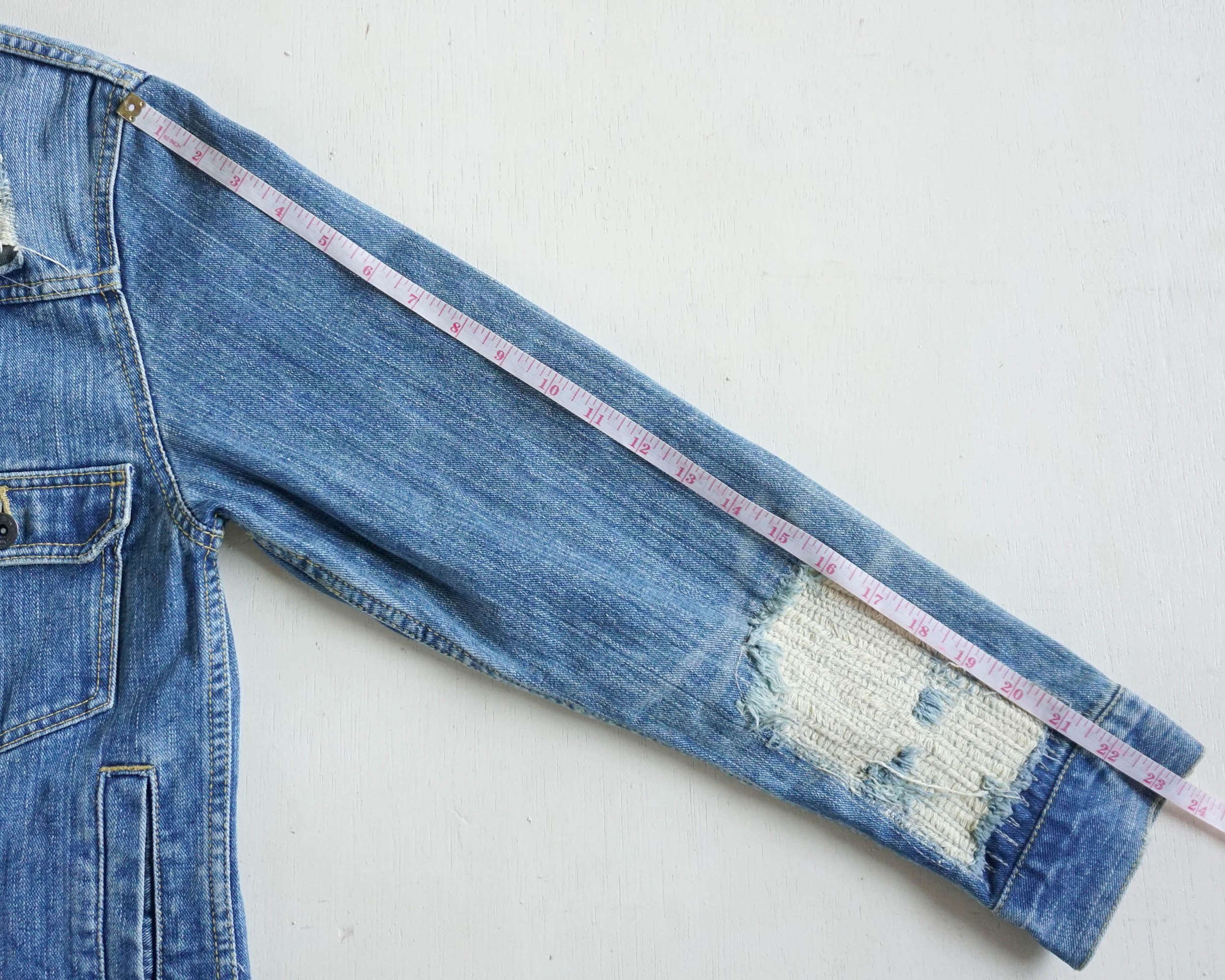 Japanese Brand ROYAL BLUE Ripped & Patched Distressed Denim Jacket Size US M / EU 48-50 / 2 - 15 Thumbnail