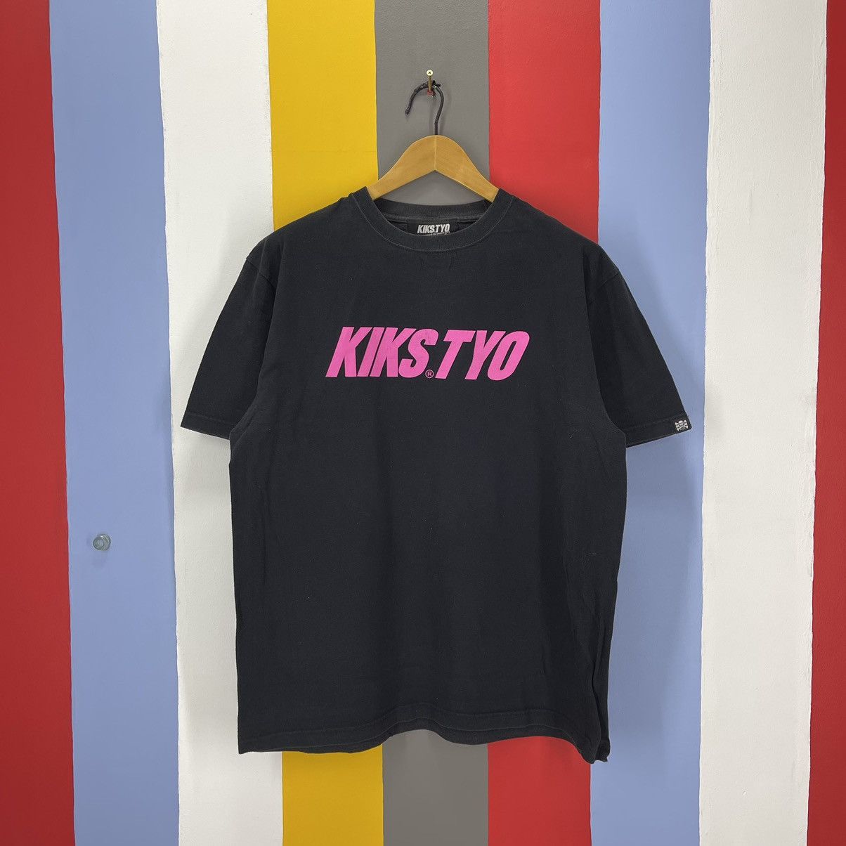 image of Kiks Tyo Crew Neck T Shirt 1207/ap in Black, Men's (Size XL)