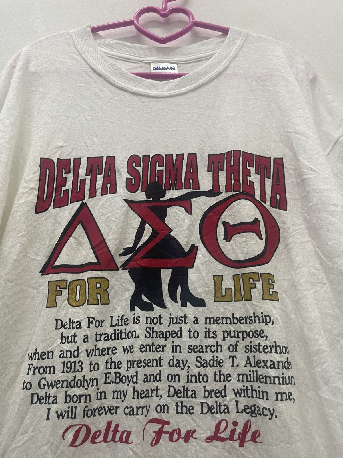 Vintage Rare Vintage DELTA SIGMA THETA For Life Tee Size US L / EU 52-54 / 3 - 2 Thumbnail