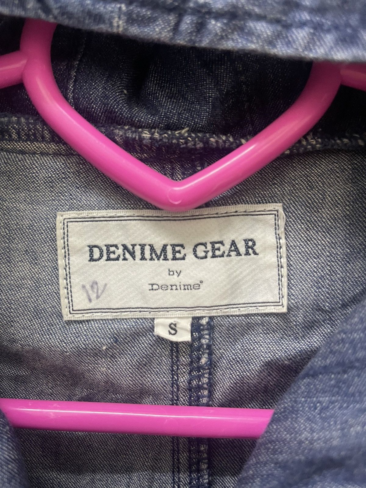 Denime Rare Vintage DENIME GEAR by Denime Japan Hoodie Union Made Size US S / EU 44-46 / 1 - 5 Thumbnail