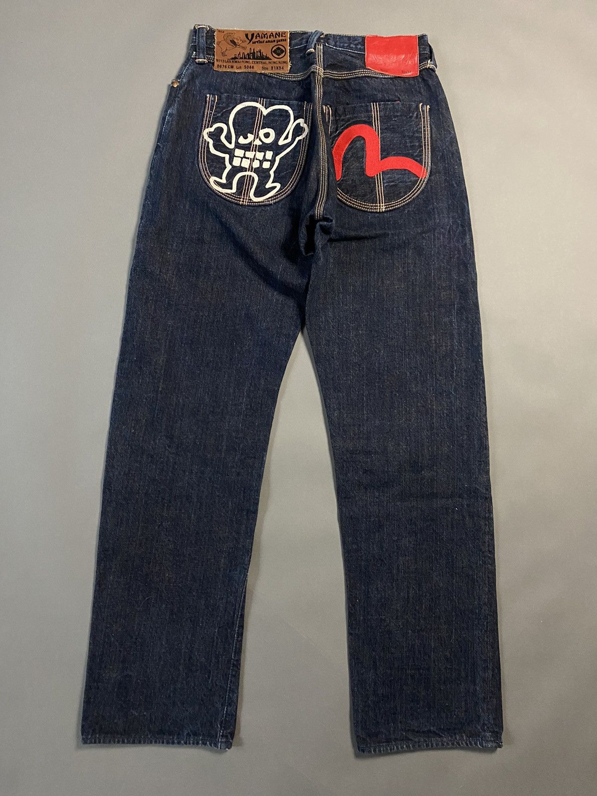 image of Archival Clothing x Evisu Jeans Vintage Yamane Japan Picasso Design Selvedge in Navy (Size 31)