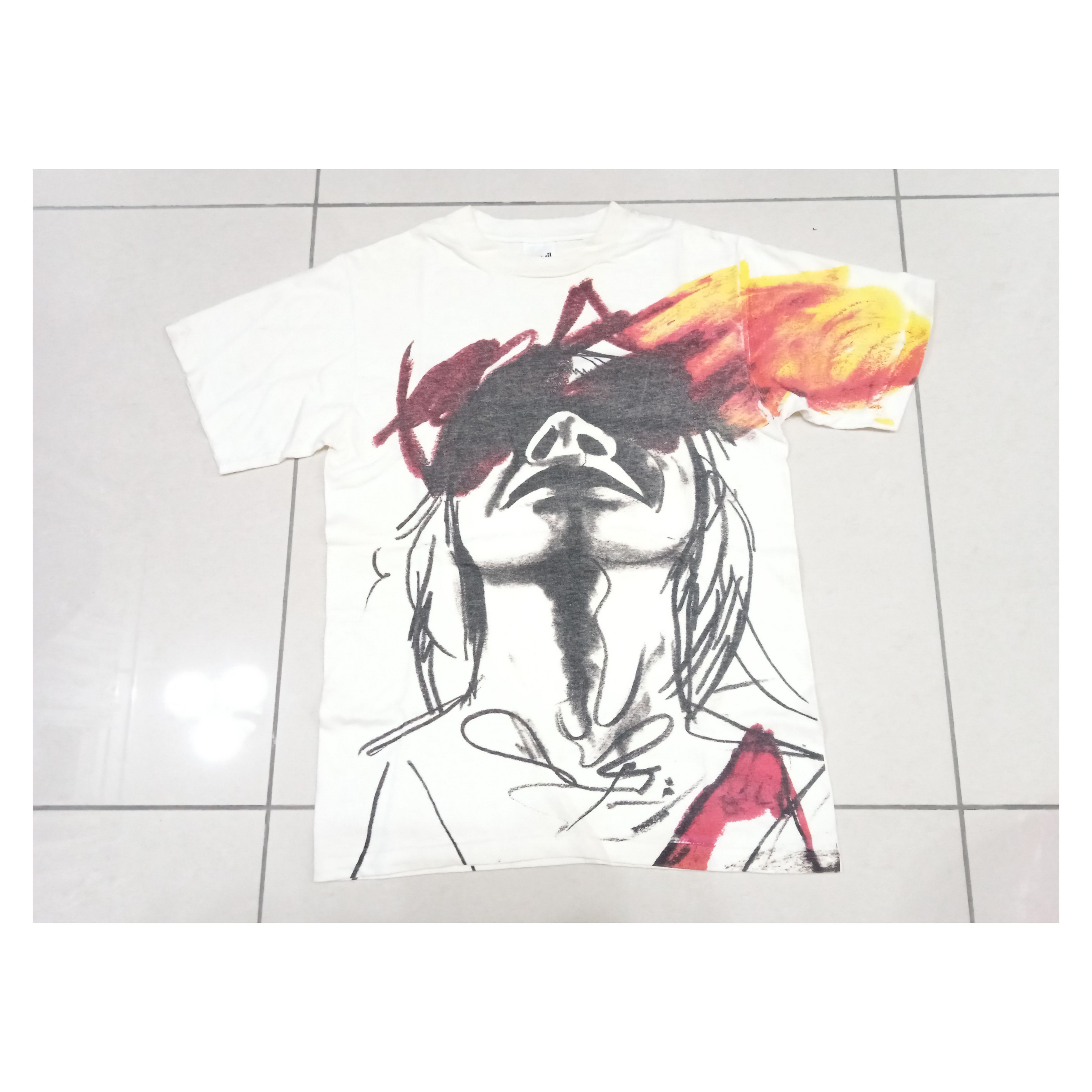 Vintage Vintage 90s Air Brush T Shirt Size US S / EU 44-46 / 1 - 1 Thumbnail