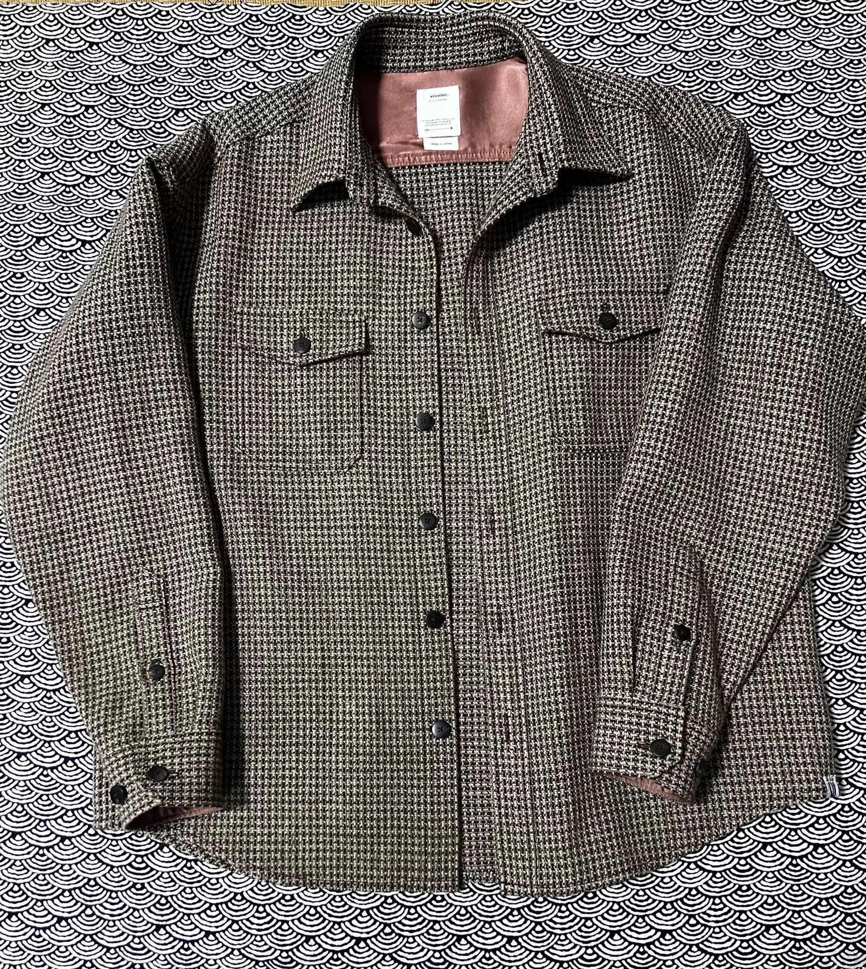 VISVIM LUMBER L/S TWEED サイズ2 BLACK-