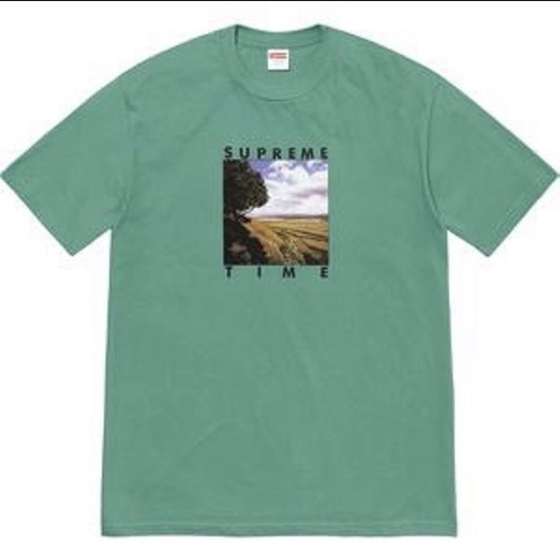 Supreme Time Tee Dusty Teal sz L