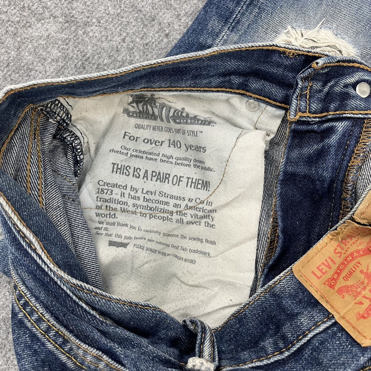 Levi's × Vintage Vintage Levi's 505 Distressed Denim -wc030 Size US 32 / EU 48 - 9 Thumbnail