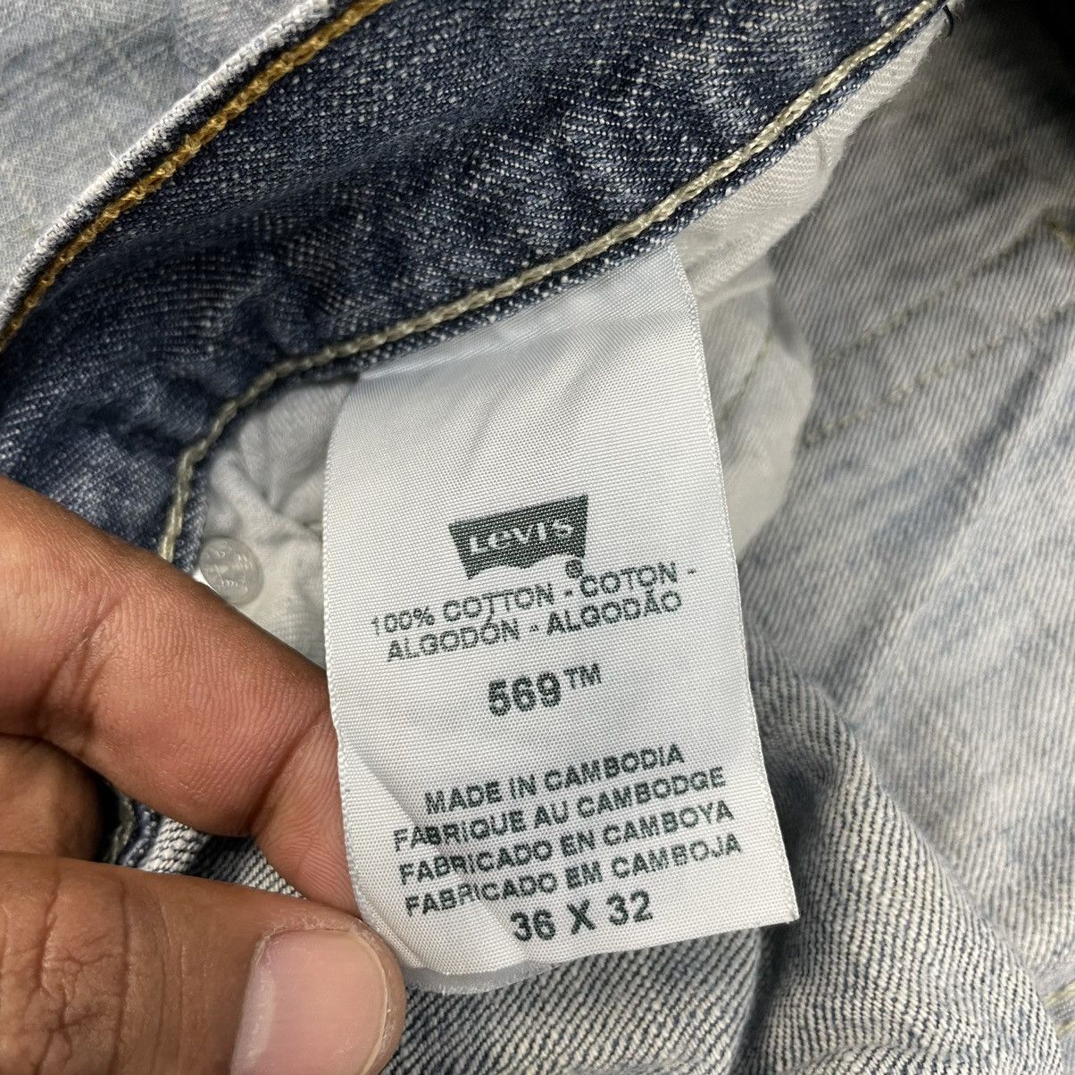 Levi's × Vintage Vintage Levi's 569 Distressed -wc036 Size US 39 - 8 Thumbnail
