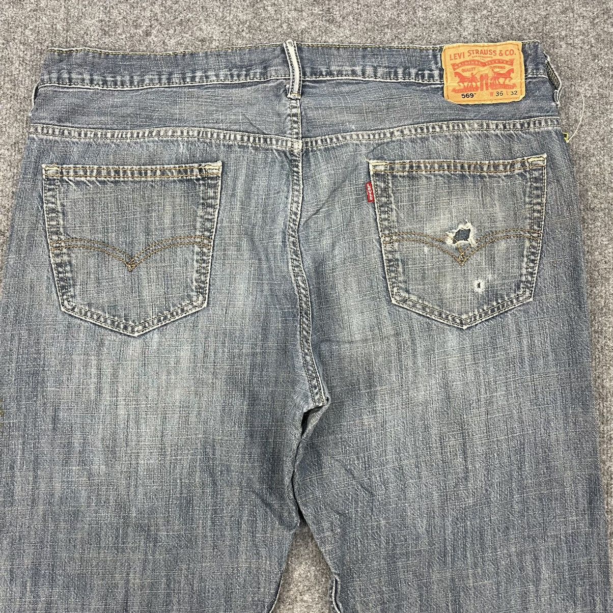 Levi's × Vintage Vintage Levi's 569 Distressed -wc036 Size US 39 - 10 Thumbnail