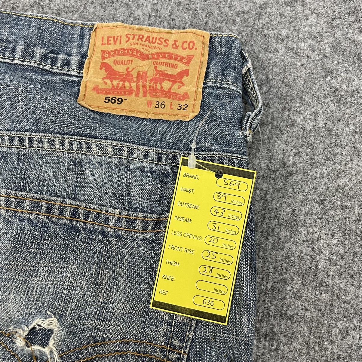 Levi's × Vintage Vintage Levi's 569 Distressed -wc036 Size US 39 - 11 Thumbnail