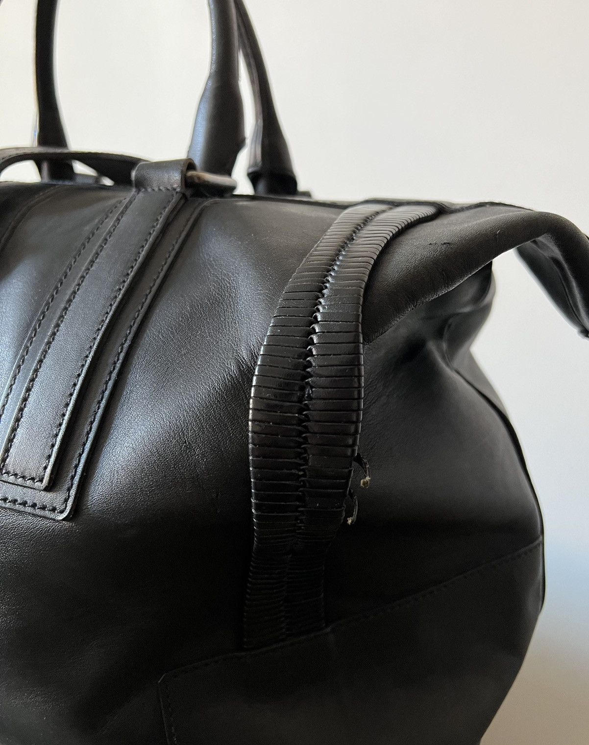 Versace Versace Medusa Black Leather Travel Bag Size ONE SIZE - 8 Thumbnail