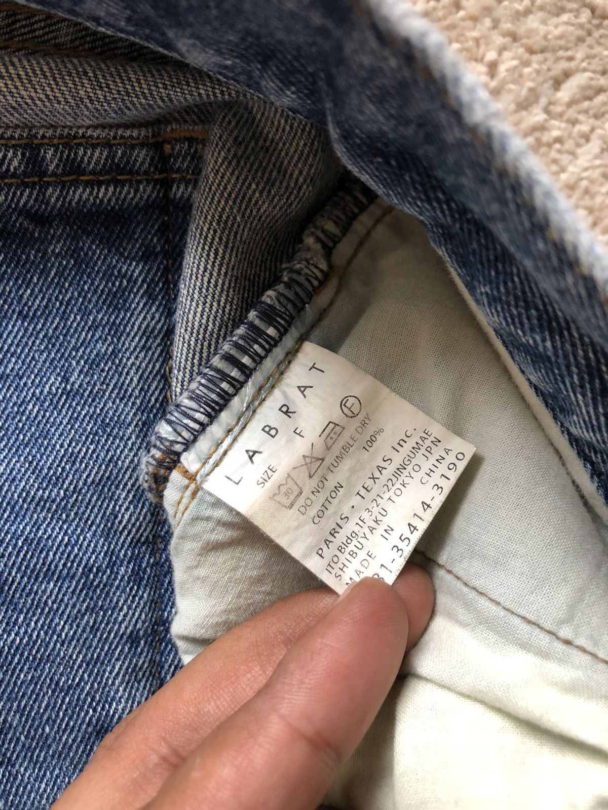 Labrat 2000s Labrat Tokyo Washed Blue Baggy Jeans Size US 35 - 11 Thumbnail