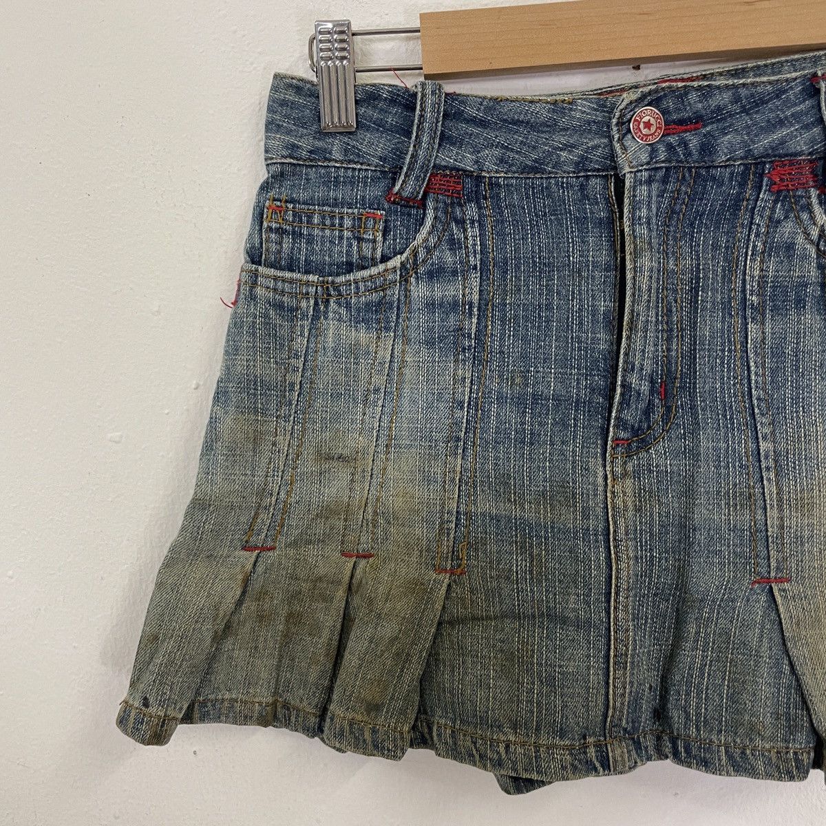 Fiorucci Vintage Fiorucci Mini Denim Skirt Size 26" / US 2 / IT 38 - 3 Thumbnail