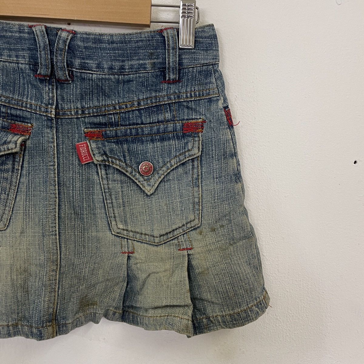 Fiorucci Vintage Fiorucci Mini Denim Skirt Size 26" / US 2 / IT 38 - 8 Thumbnail
