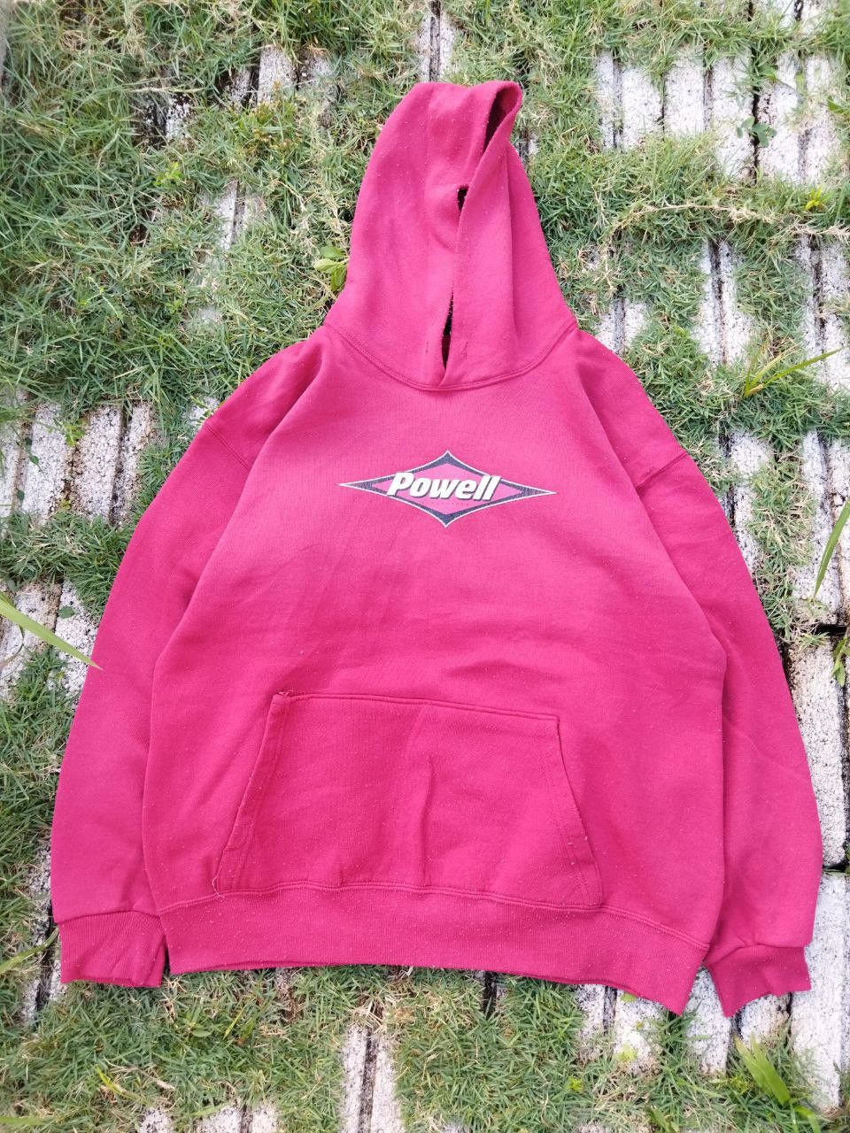 image of Powell Peralta vintage Powell Longboards Hoodie in Red, Men's (Size Medium)