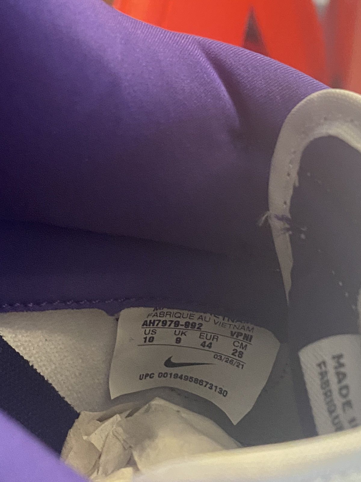 Nike Nike by You “Purple” Dunk sz 10 Size US 10 / EU 43 - 9 Thumbnail
