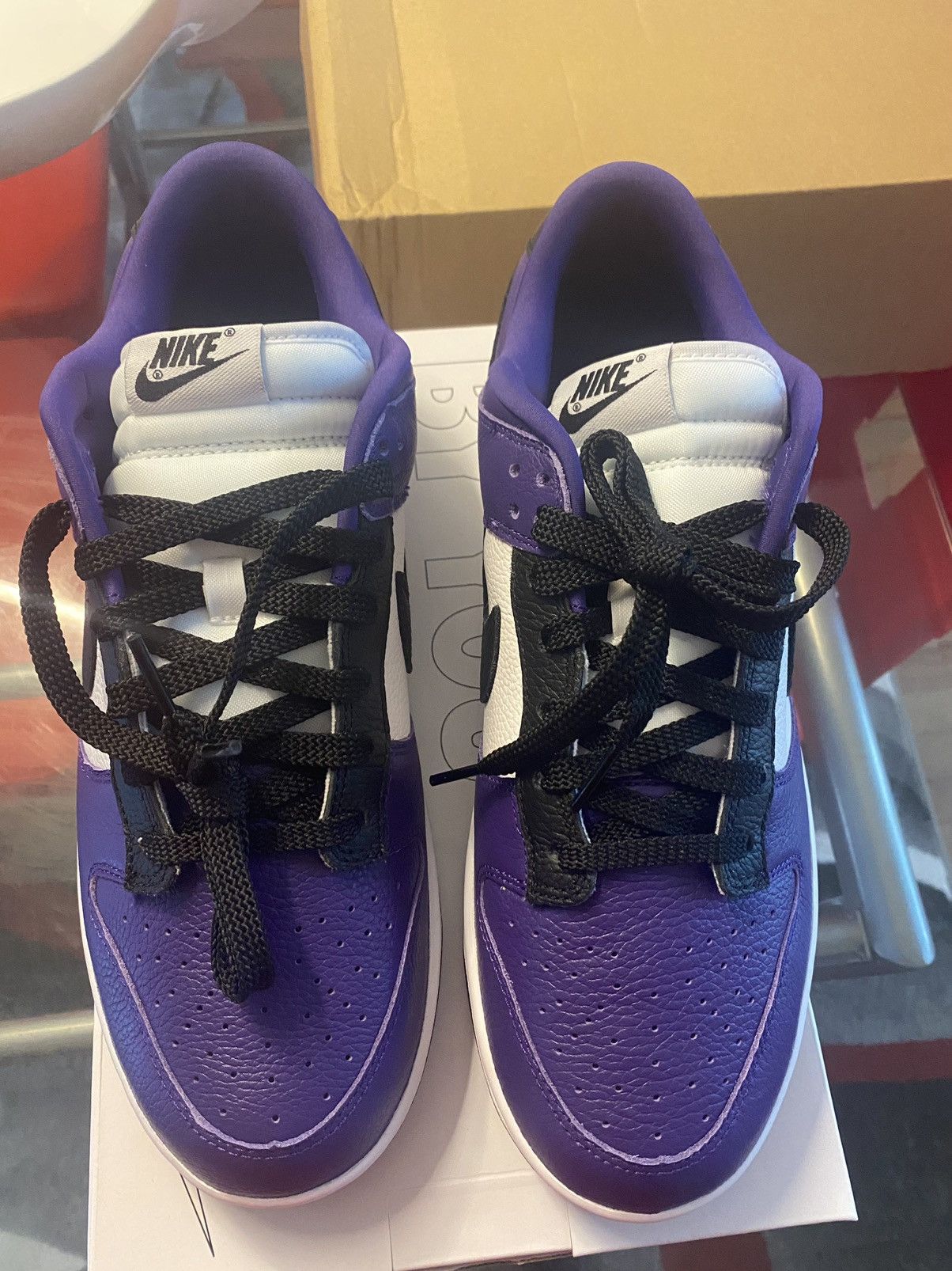 Nike Nike by You “Purple” Dunk sz 10 Size US 10 / EU 43 - 4 Thumbnail