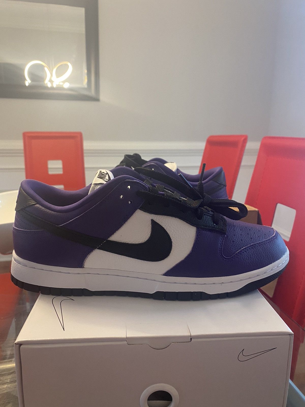 Nike Nike by You “Purple” Dunk sz 10 Size US 10 / EU 43 - 2 Thumbnail