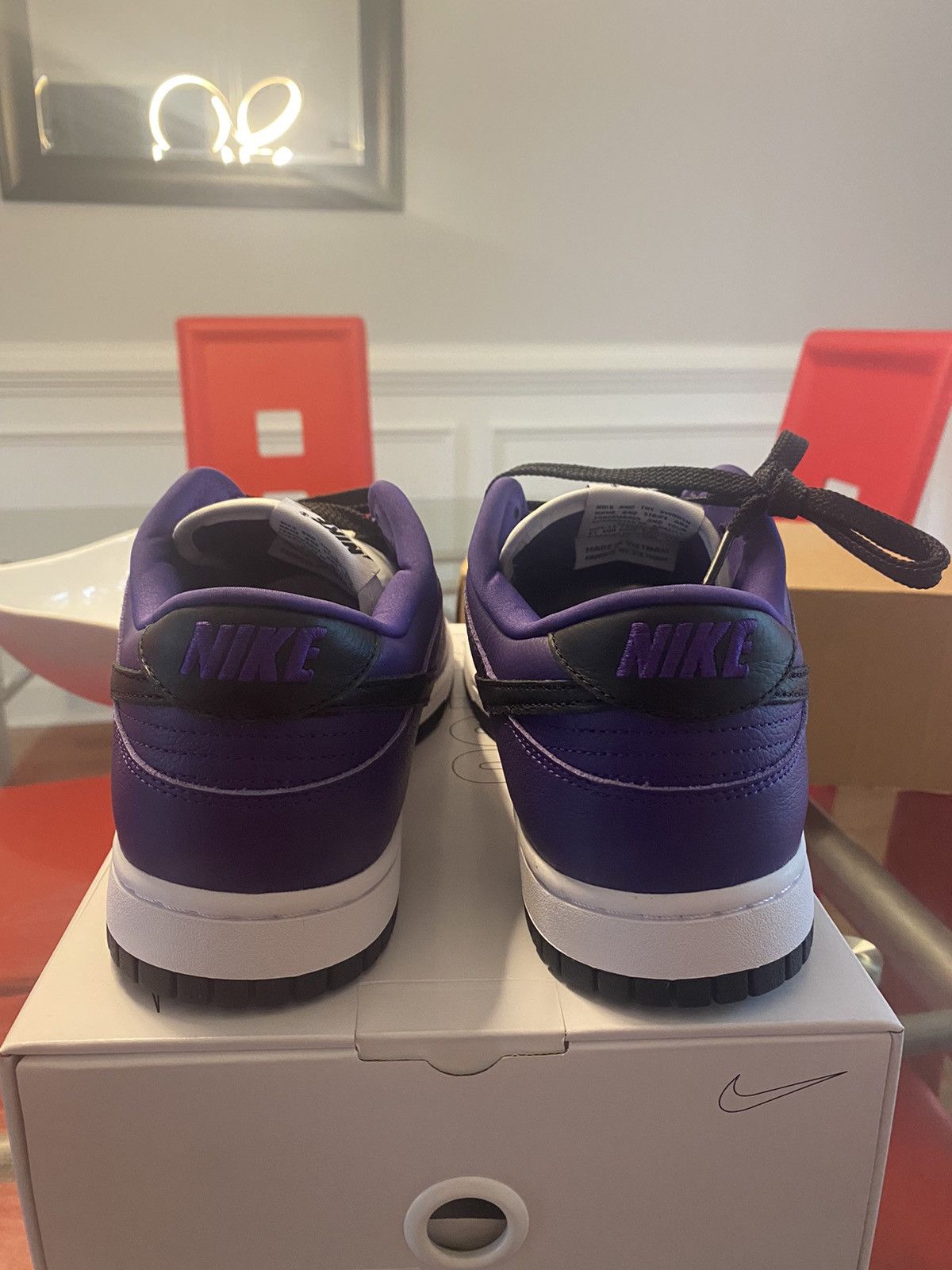 Nike Nike by You “Purple” Dunk sz 10 Size US 10 / EU 43 - 7 Thumbnail