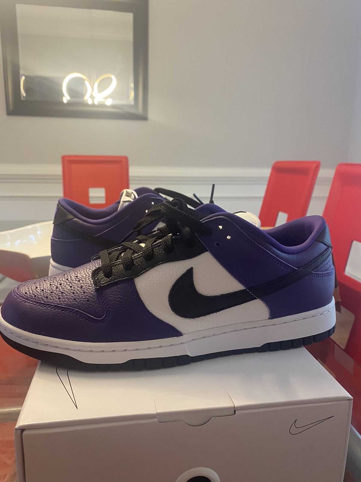 Nike Nike by You “Purple” Dunk sz 10 Size US 10 / EU 43 - 3 Thumbnail