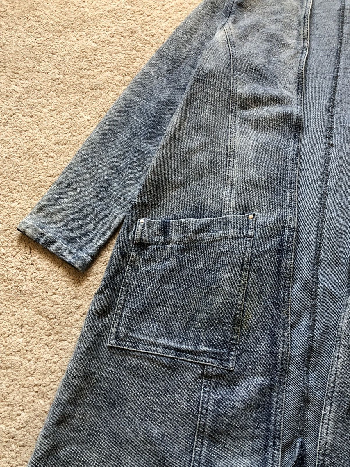 Katharine Hamnett London 2000s Katharine Hamnett Cut & Sewn indigo dyed Kimono Jacket Size US S / EU 44-46 / 1 - 3 Thumbnail