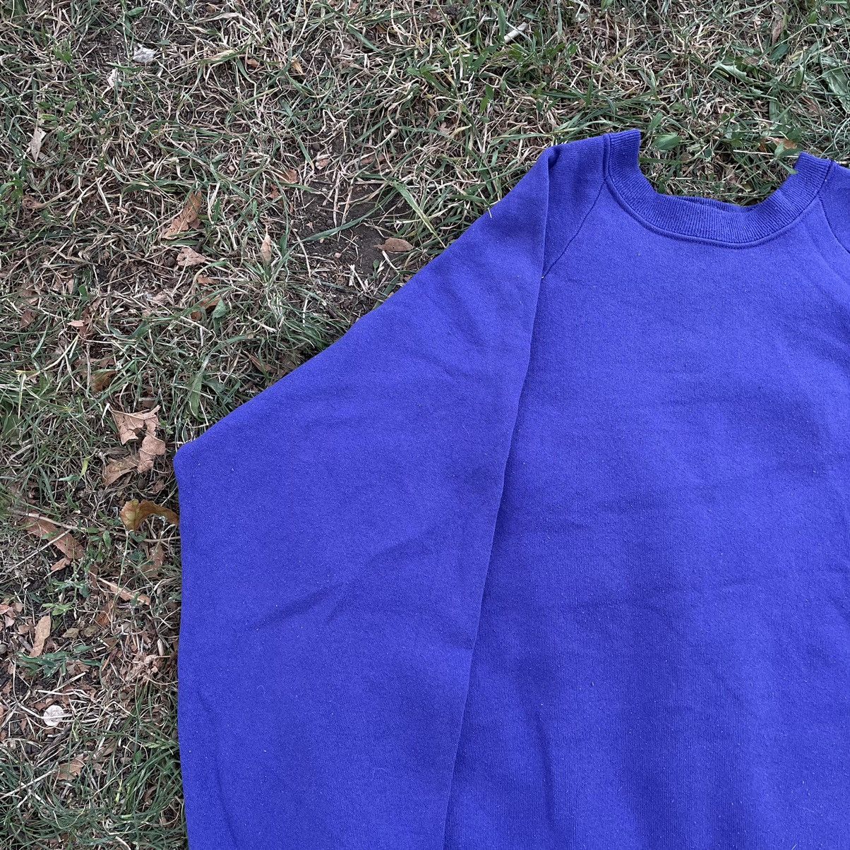 Vintage Vintage 90s Faded Royal Blue Crewneck Sweatshirt Baggy XL Size US XL / EU 56 / 4 - 4 Thumbnail