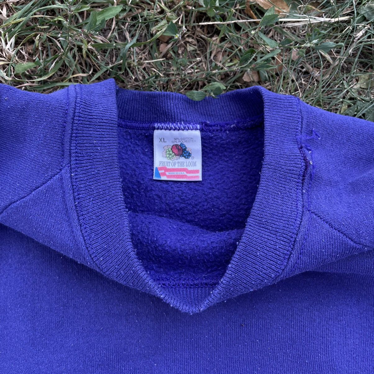 Vintage Vintage 90s Faded Royal Blue Crewneck Sweatshirt Baggy XL Size US XL / EU 56 / 4 - 6 Thumbnail