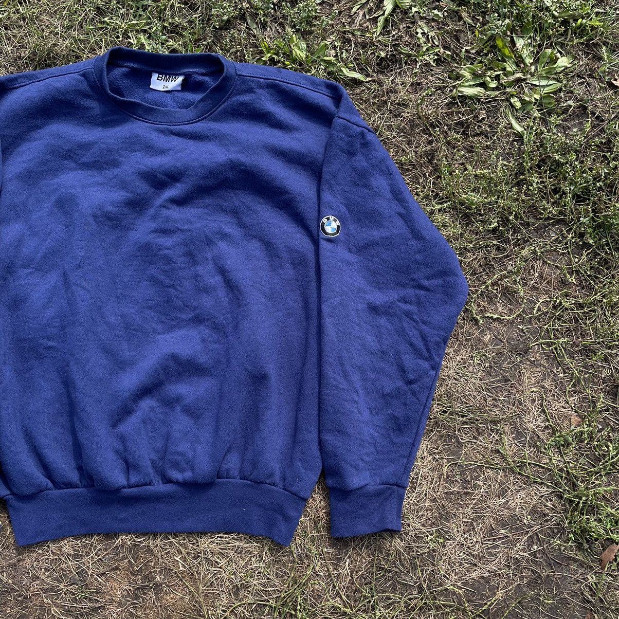 Vintage Vintage 90s Faded Logo Crewneck Sweatshirt Navy Grail XXL Size US XXL / EU 58 / 5 - 2 Thumbnail
