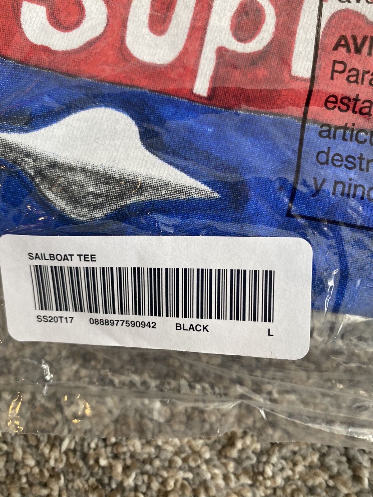 Supreme Supreme Sailboat Tee Black sz L Size US L / EU 52-54 / 3 - 3 Thumbnail