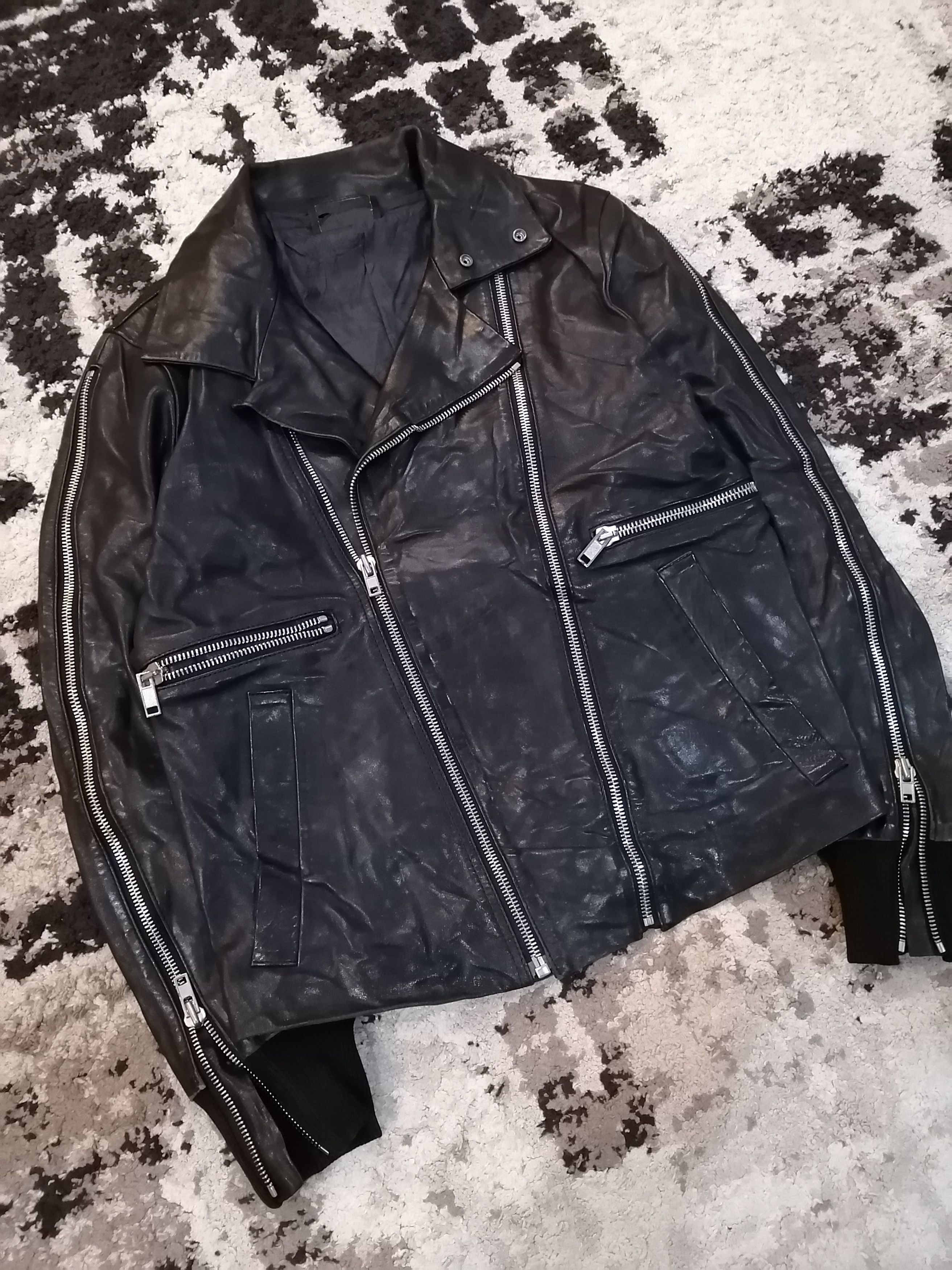 Diesel Black Gold Diesel Black Gold Rider Lamb Leather Jacket - Size 48 Size US M / EU 48-50 / 2 - 23 Thumbnail
