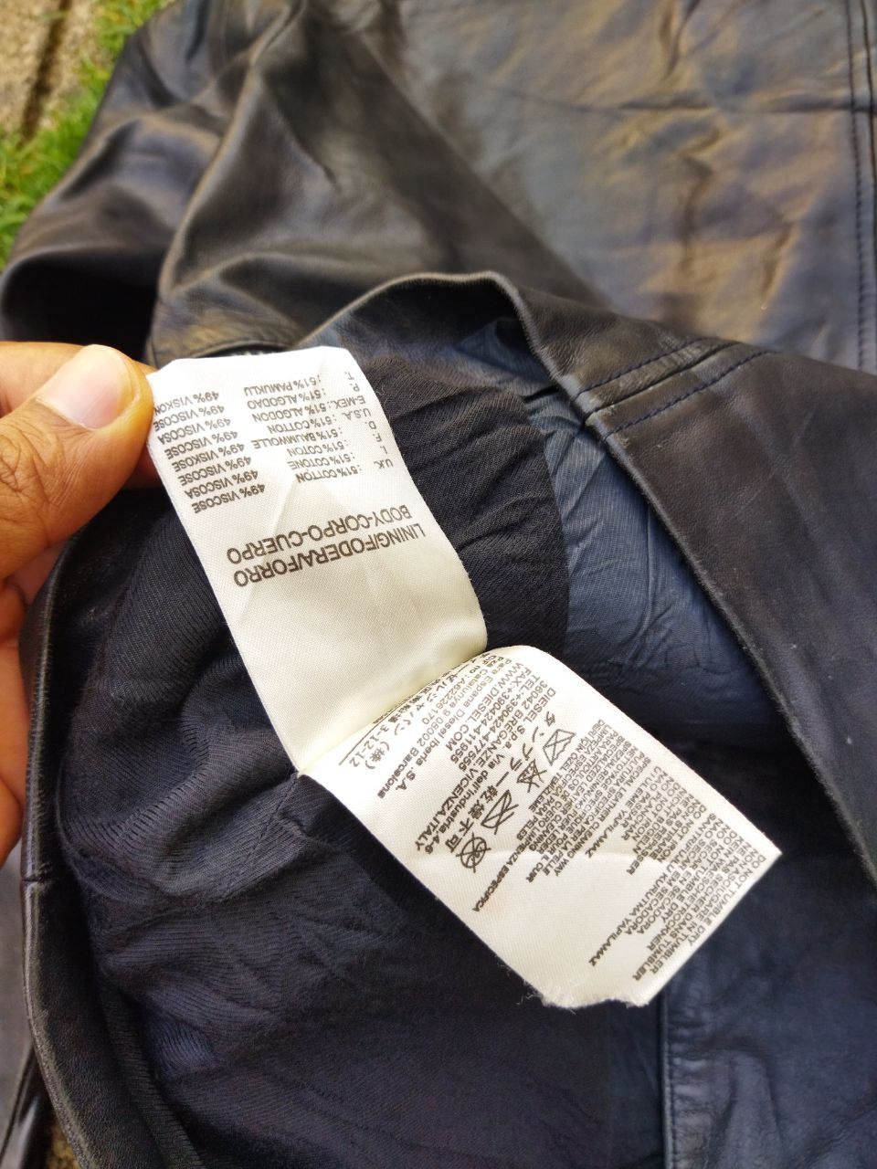 Diesel Black Gold Diesel Black Gold Rider Lamb Leather Jacket - Size 48 Size US M / EU 48-50 / 2 - 13 Thumbnail