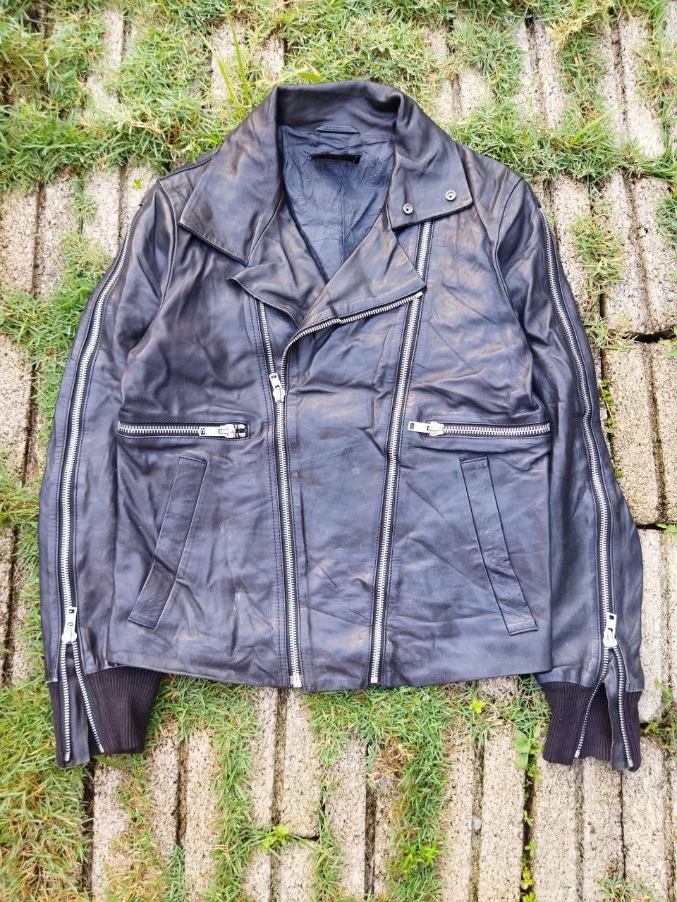 Diesel Black Gold Rider Lamb Leather Jacket