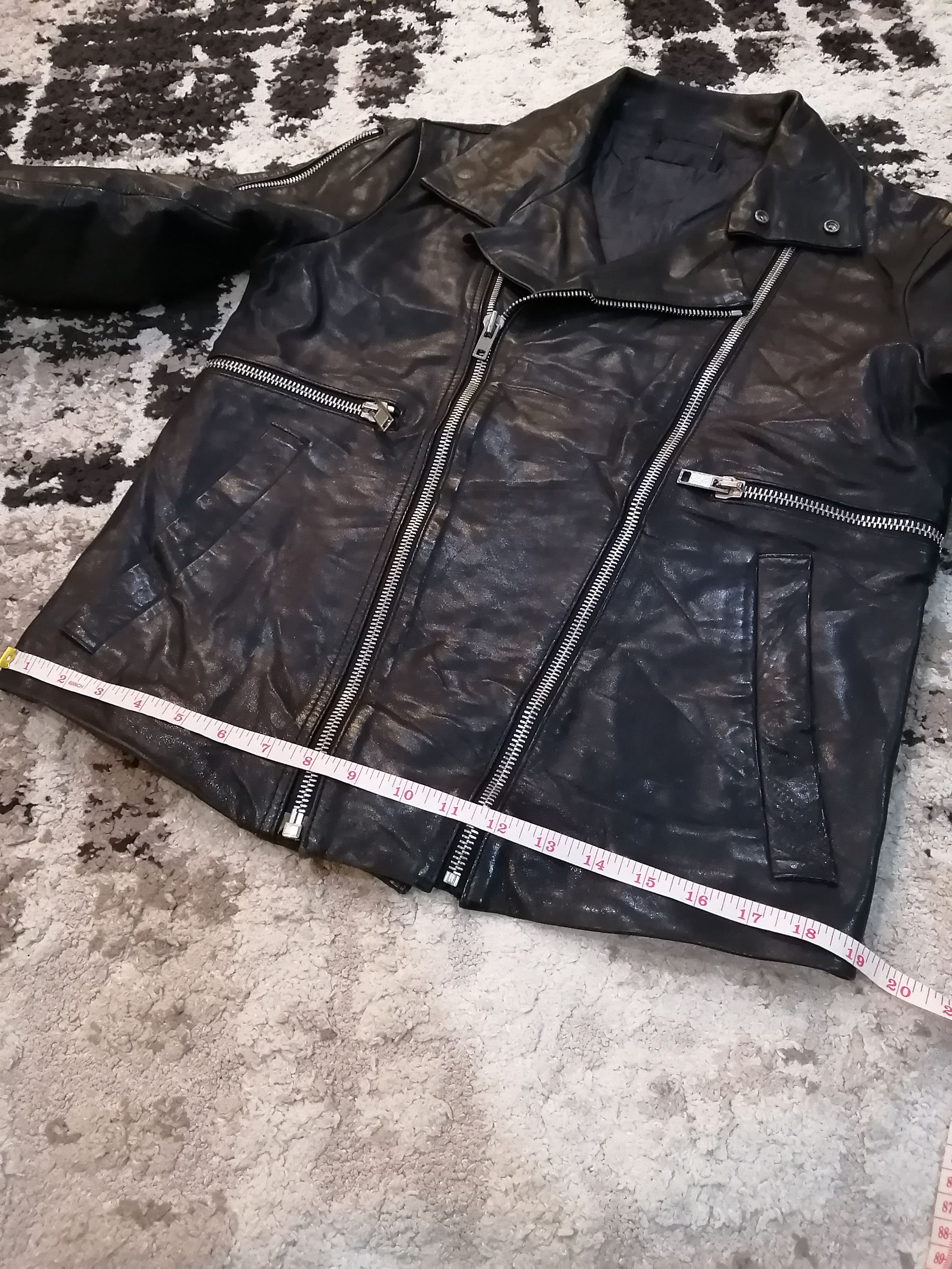 Diesel Black Gold Diesel Black Gold Rider Lamb Leather Jacket - Size 48 Size US M / EU 48-50 / 2 - 15 Thumbnail