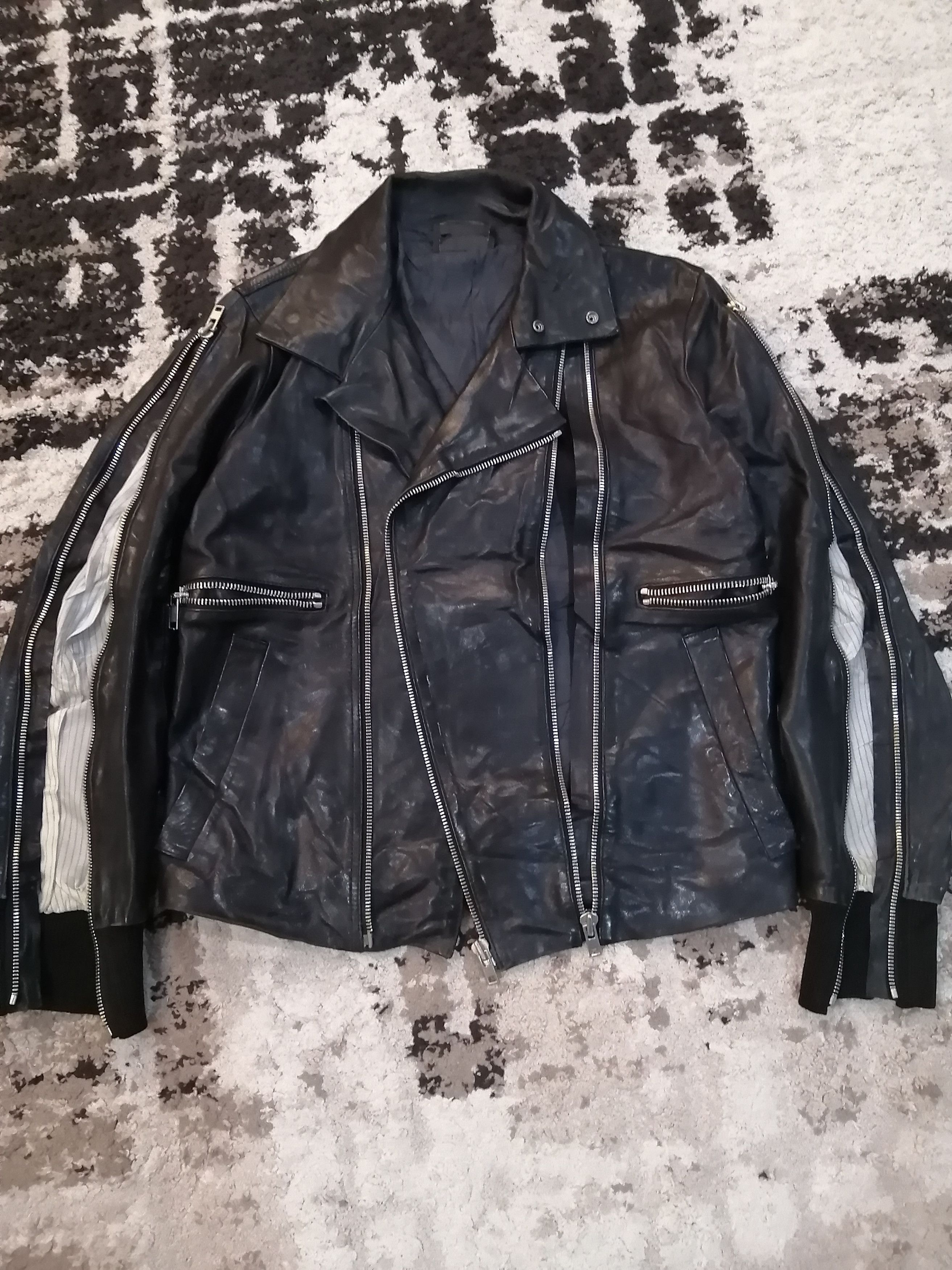 Diesel Black Gold Rider Lamb Leather Jacket