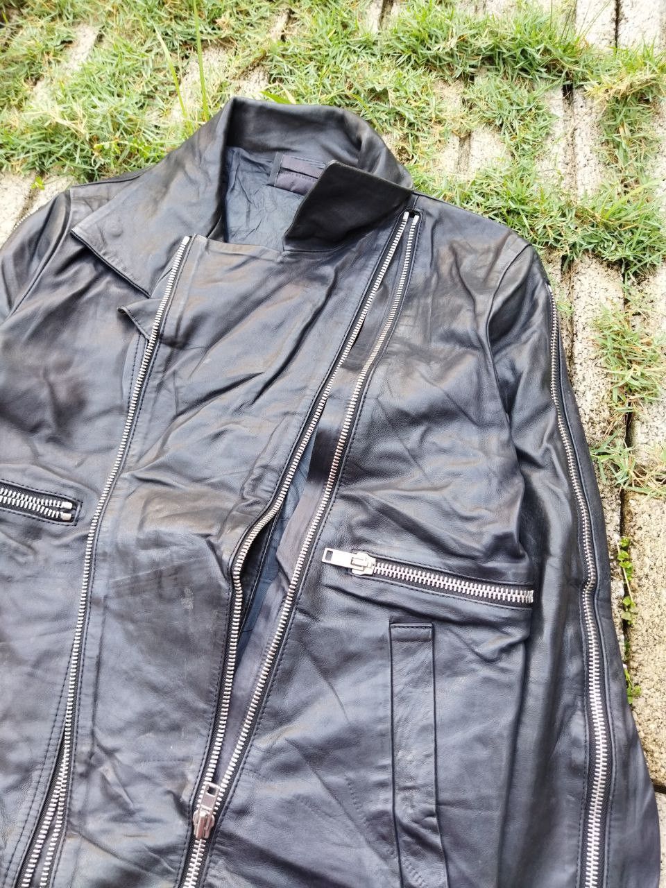 Diesel Black Gold Diesel Black Gold Rider Lamb Leather Jacket - Size 48 Size US M / EU 48-50 / 2 - 8 Thumbnail