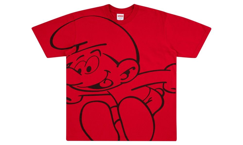 Supreme Smurfs Tee Red sz L