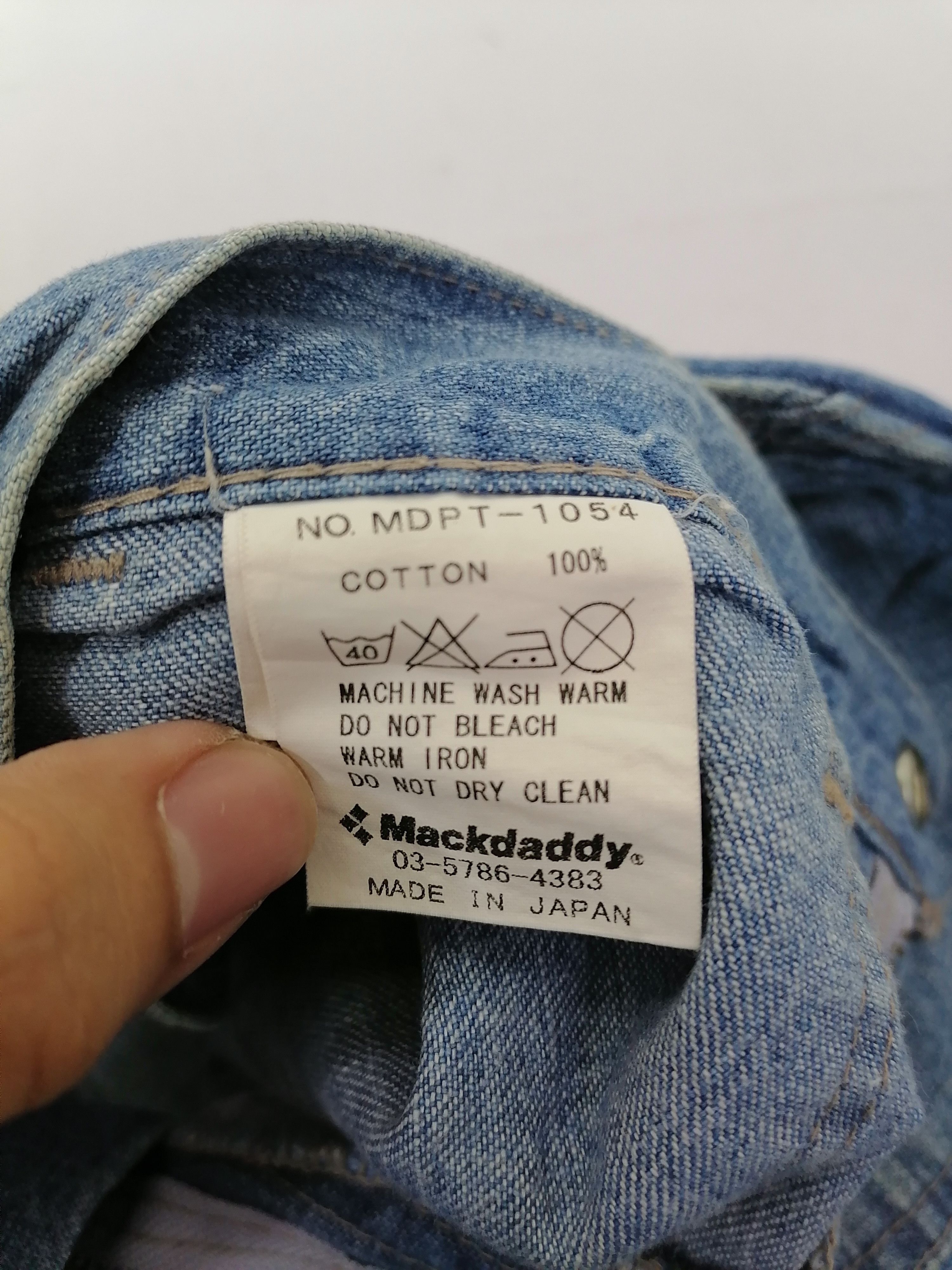 Japanese Brand Mackdaddy Cargo Denim Jeans Size US 36 / EU 52 - 6 Thumbnail