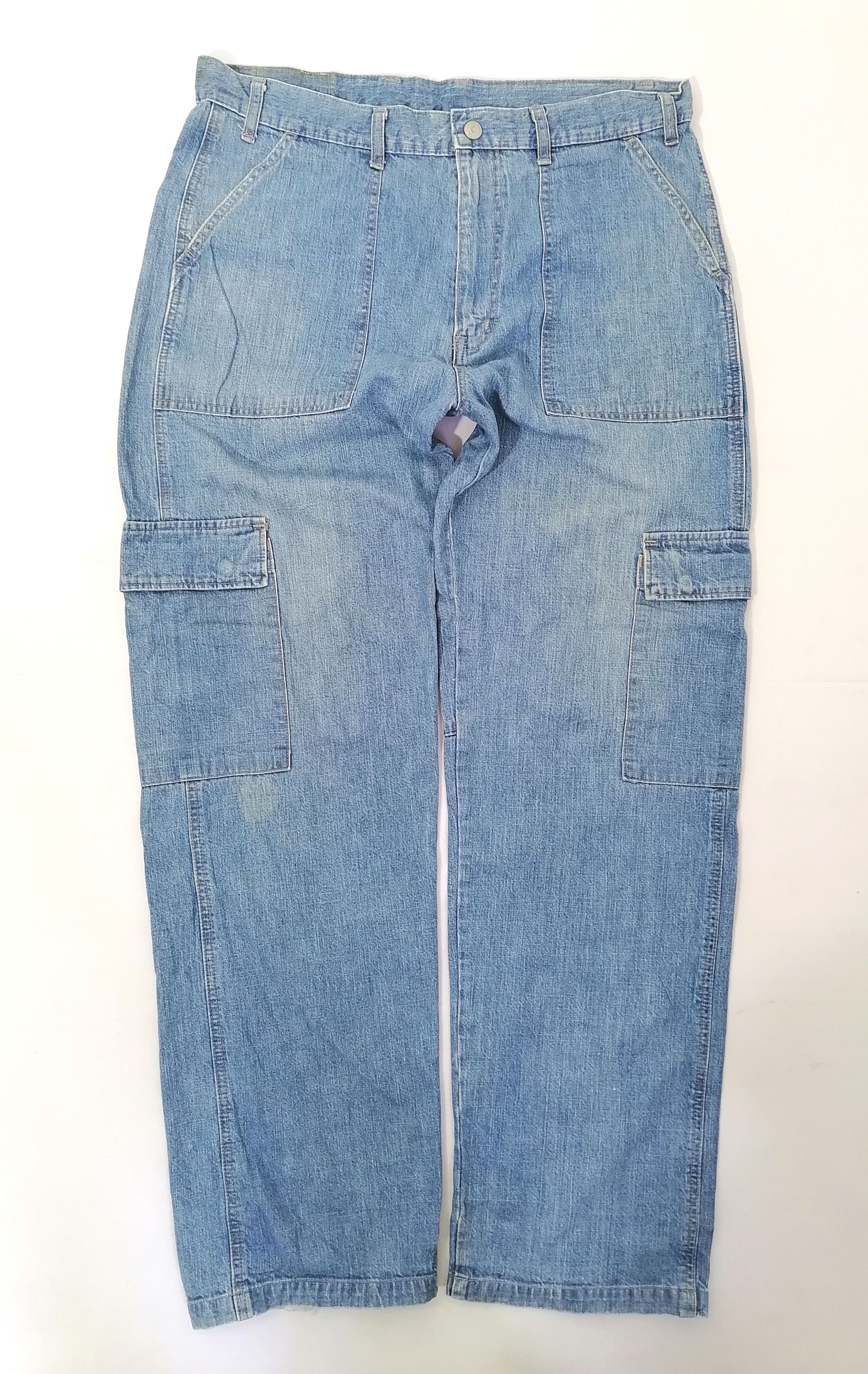 Japanese Brand Mackdaddy Cargo Denim Jeans Size US 36 / EU 52 - 1 Thumbnail