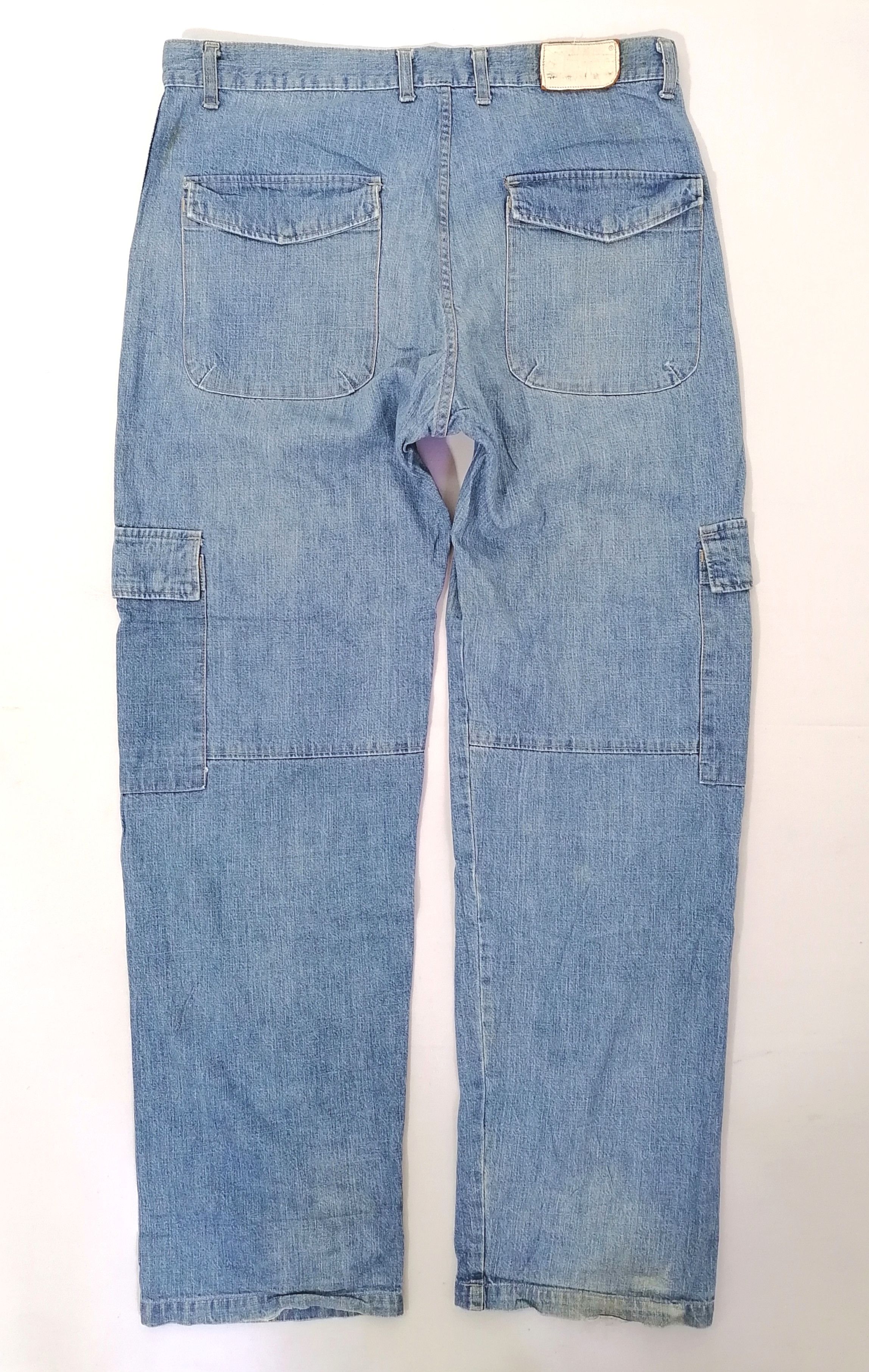 Japanese Brand Mackdaddy Cargo Denim Jeans Size US 36 / EU 52 - 2 Thumbnail