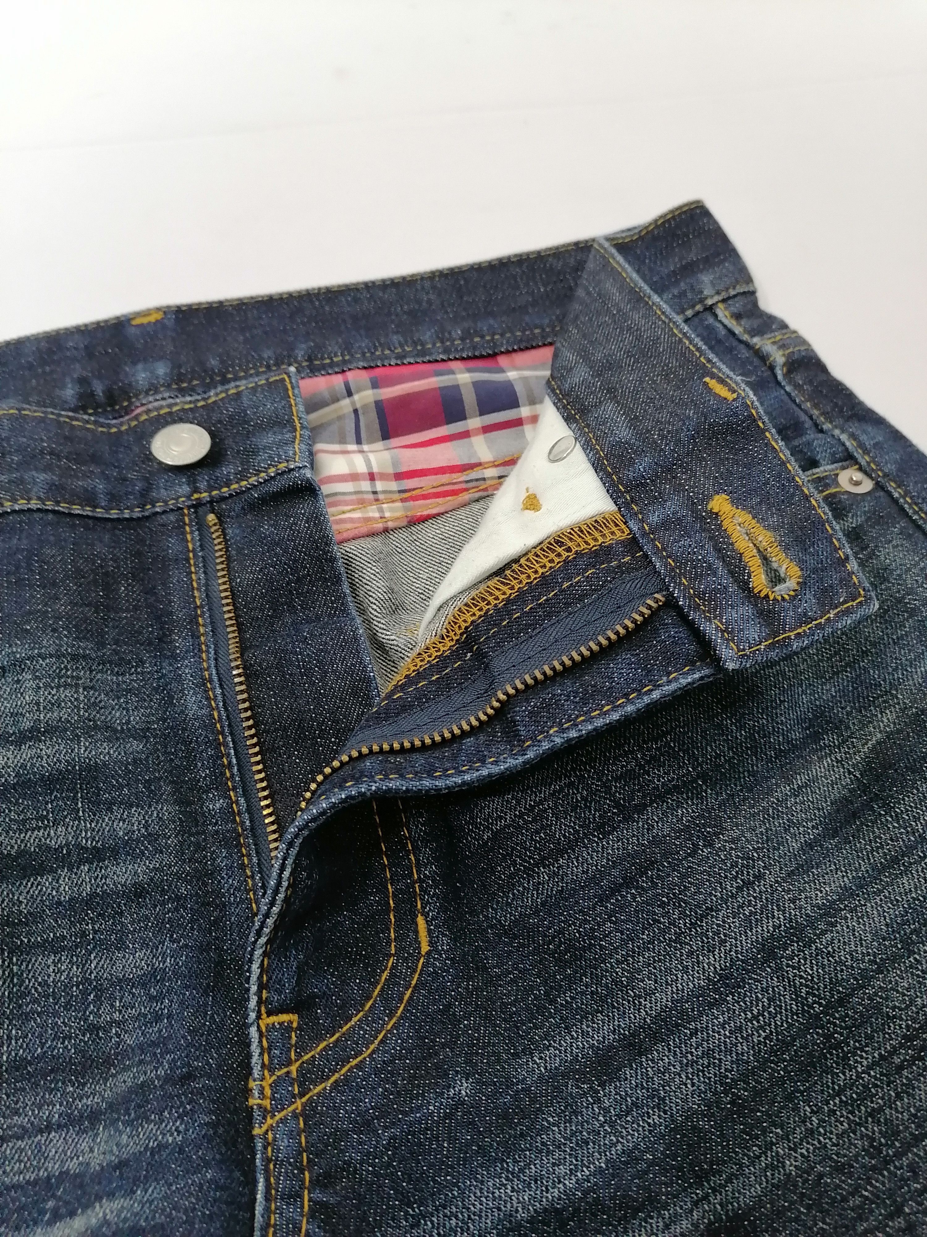 Designer × Takeo Kikuchi Takeo Kikuchi Nova Check Denim Jeans Size US 32 / EU 48 - 5 Thumbnail