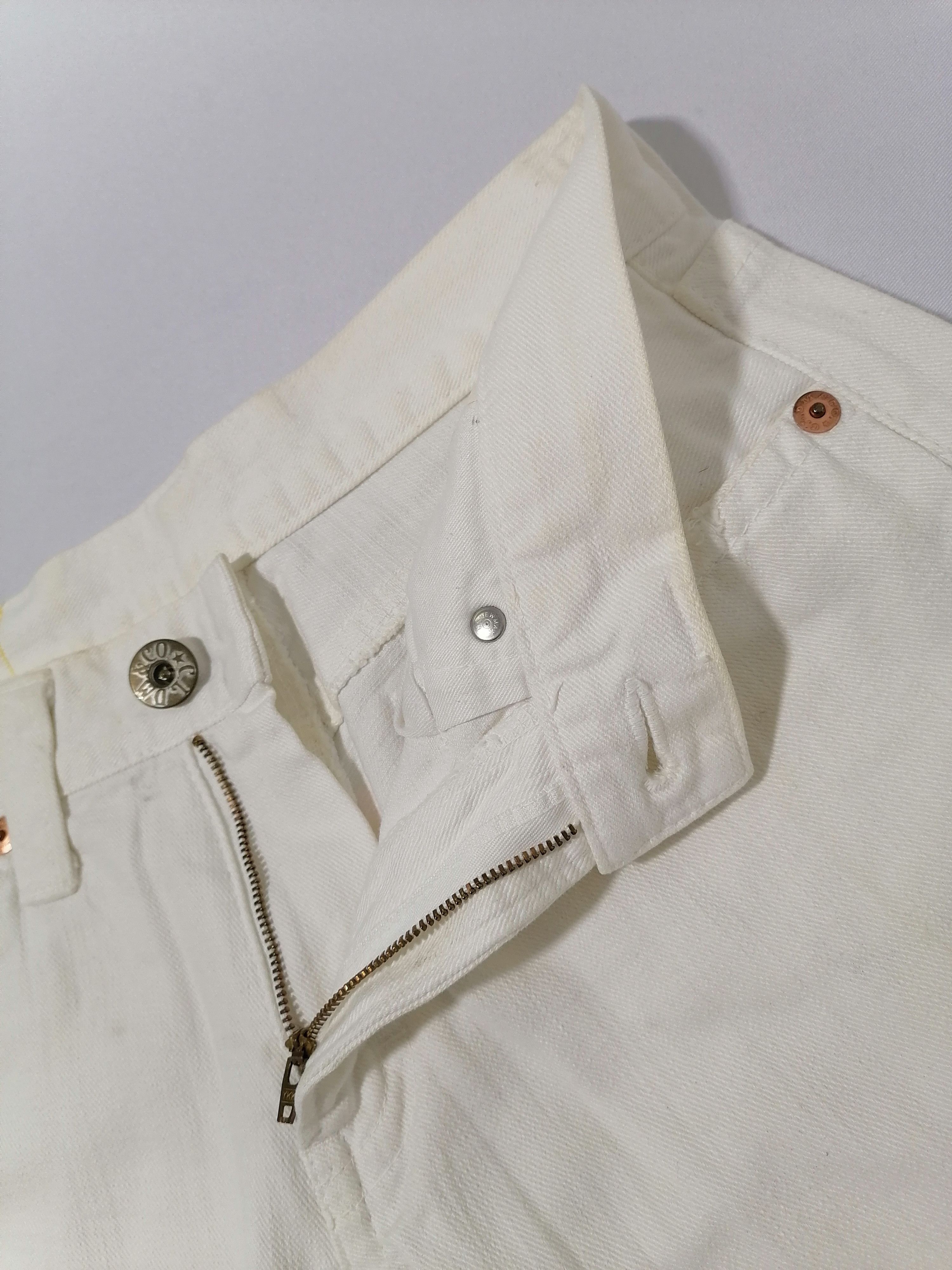 Japanese Brand Coco Lulu White Jeans Size US 30 / EU 46 - 2 Thumbnail