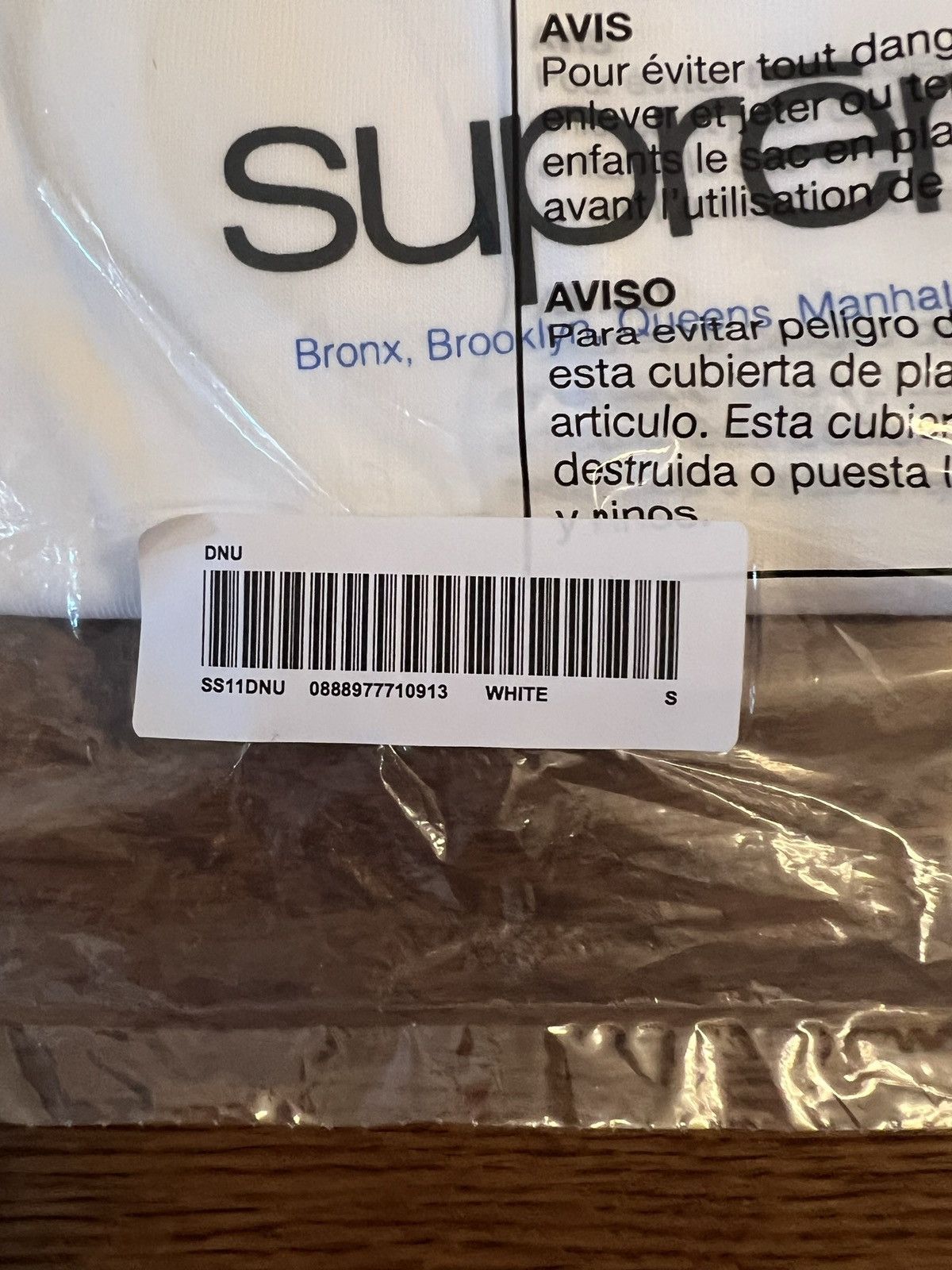Supreme Supreme Five Boroughs Tee DNU sz S Size US S / EU 44-46 / 1 - 3 Thumbnail