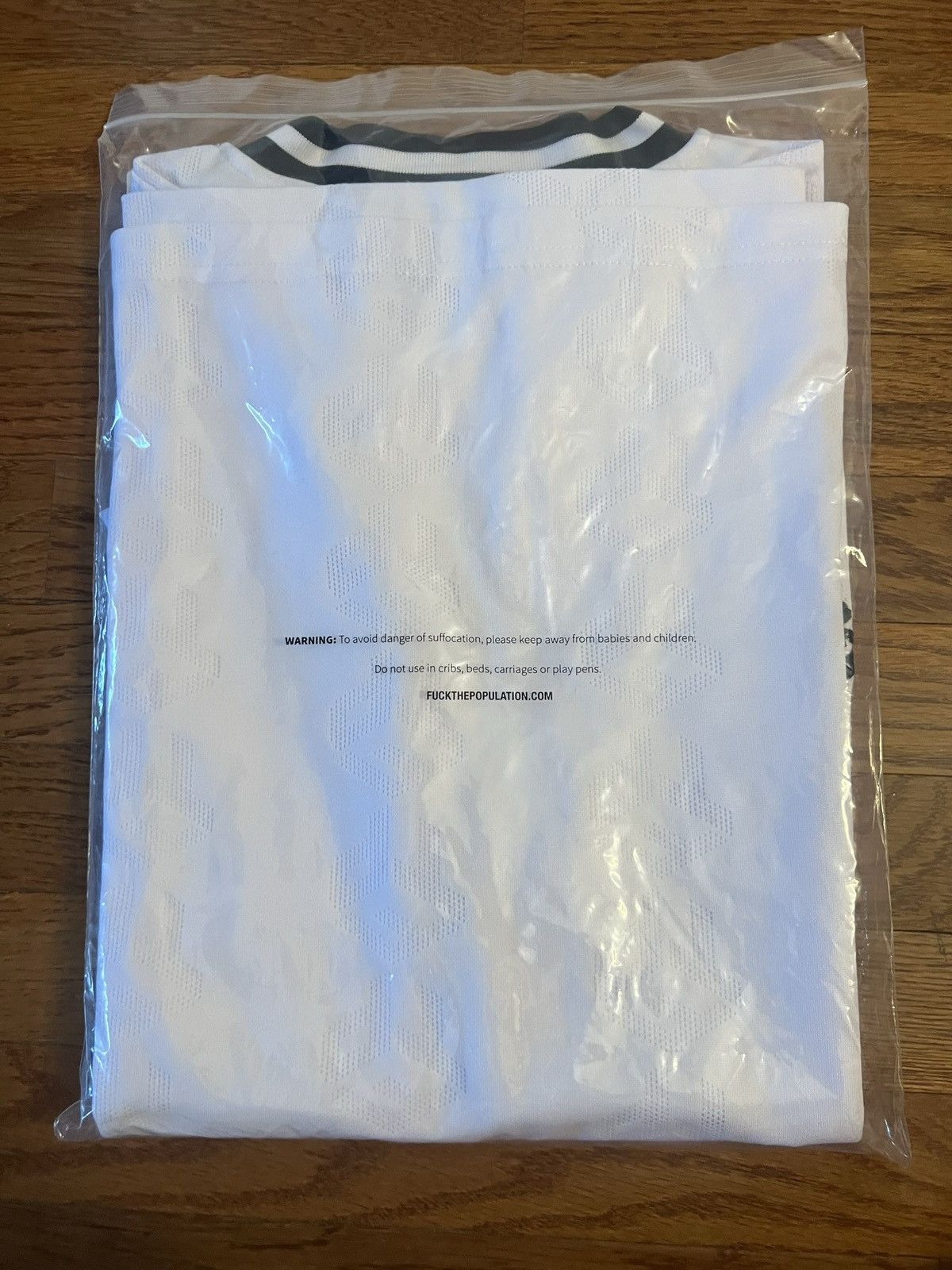 Fuck The Population FTP Club Soccer Jersey White sz L Size US L / EU 52-54 / 3 - 5 Thumbnail