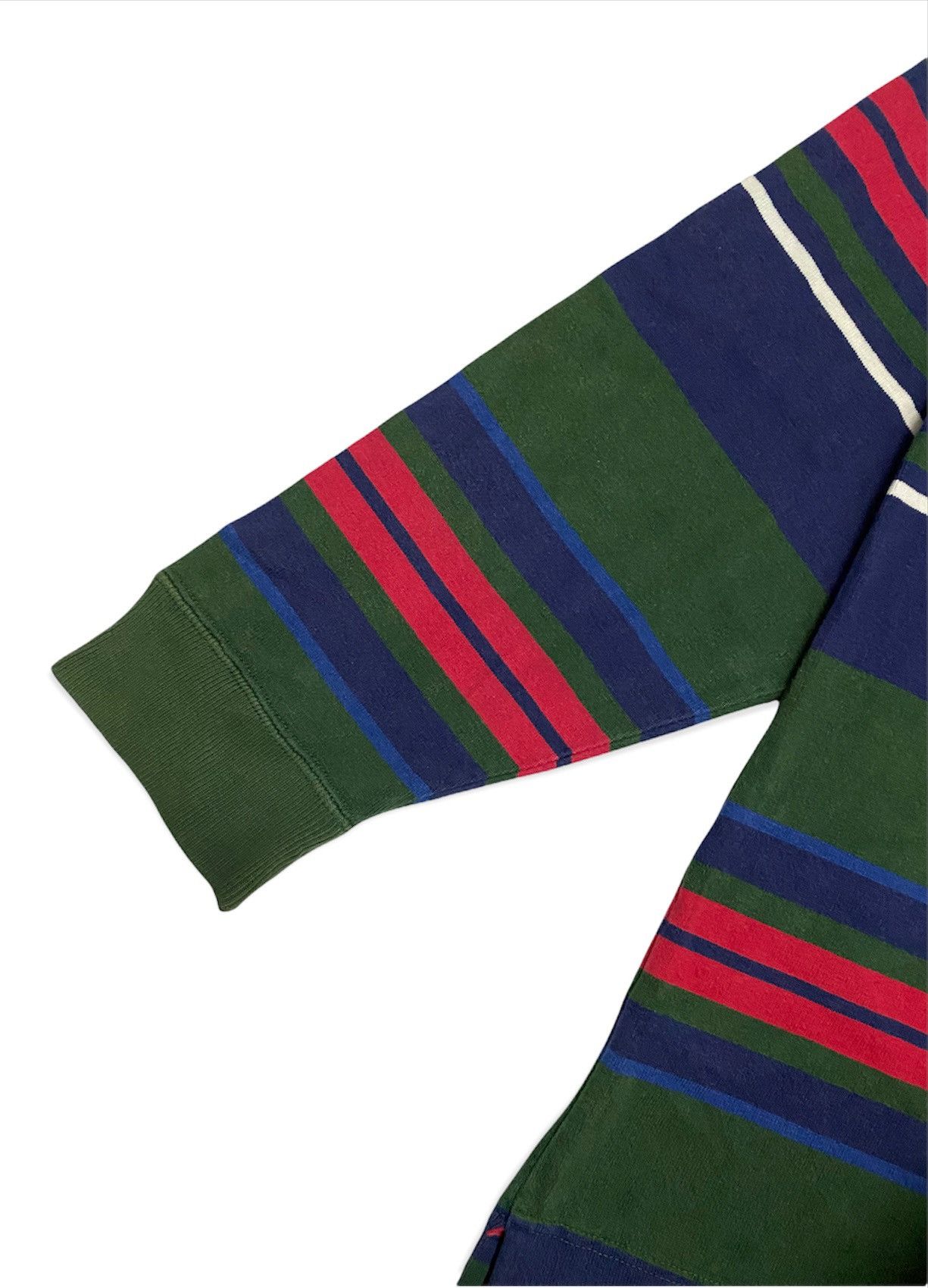 Tommy Hilfiger × Vintage Vintage Tommy Hilfiger Long Sleeve Stripe Polo Size US L / EU 52-54 / 3 - 4 Thumbnail