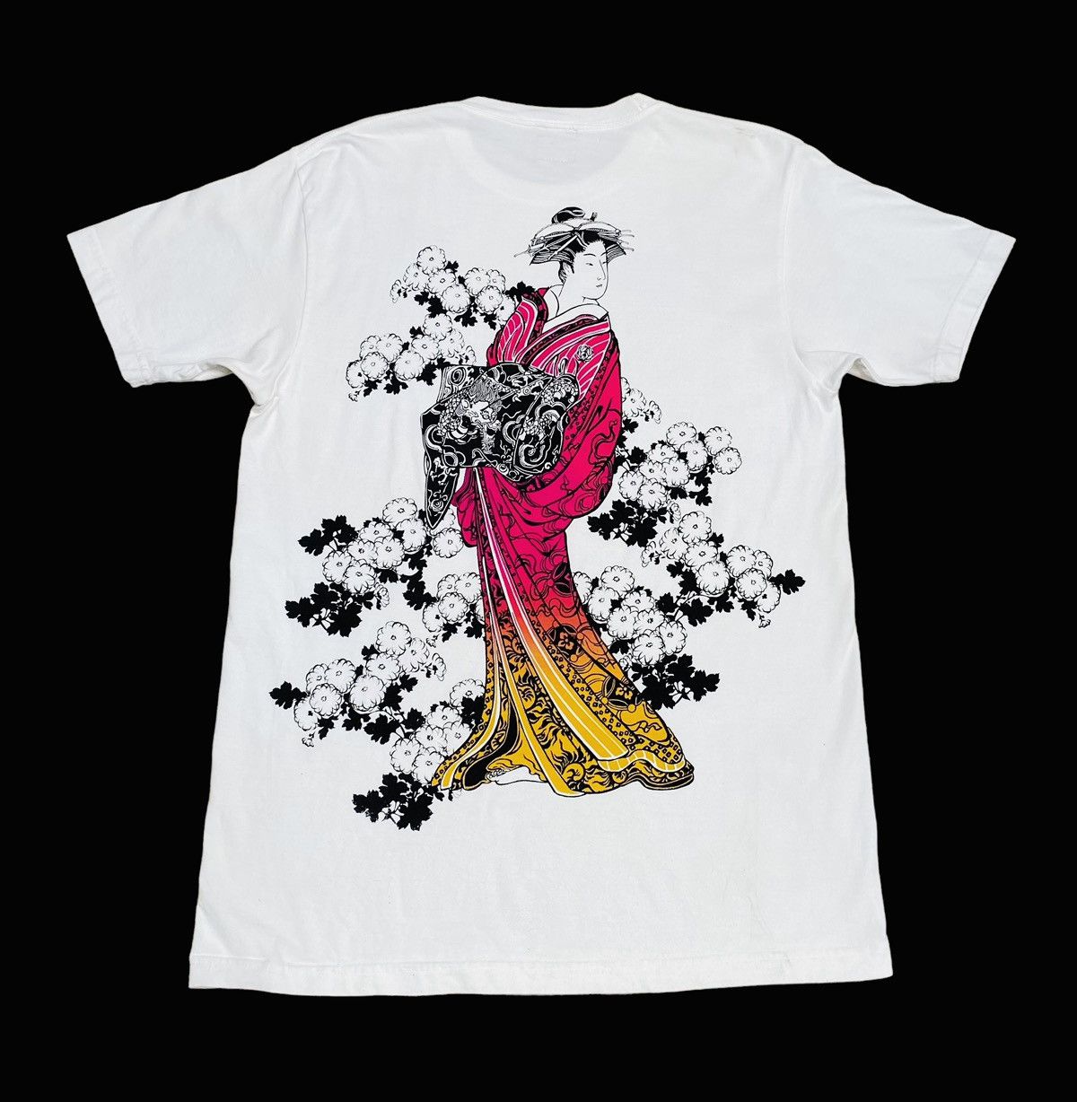 Japanese Brand × Vintage Rare Design Vintage Brand Sukajan Geisha T-shirt 1990s Size US M / EU 48-50 / 2 - 1 Thumbnail