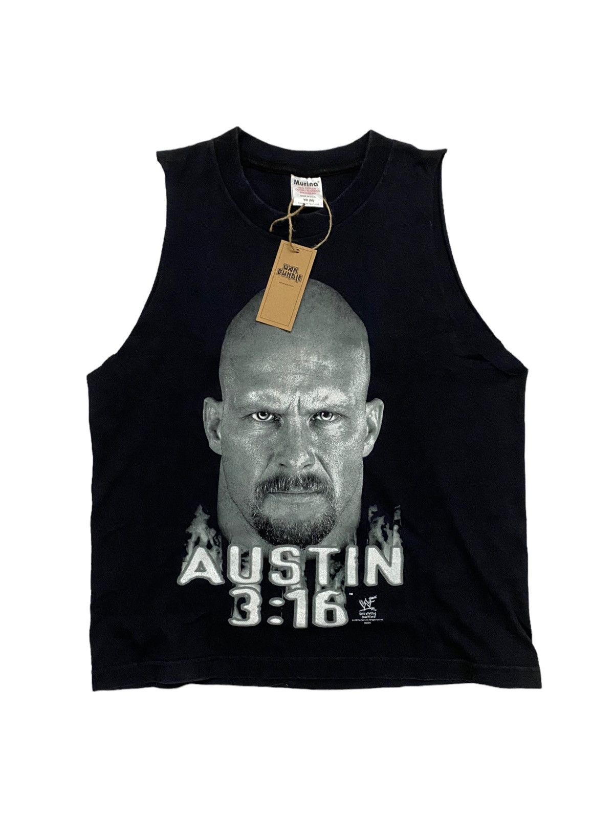 Vintage Vintage WWF 1998 Sleeveless Stone Cold Steve Austin Size US S / EU 44-46 / 1 - 1 Thumbnail