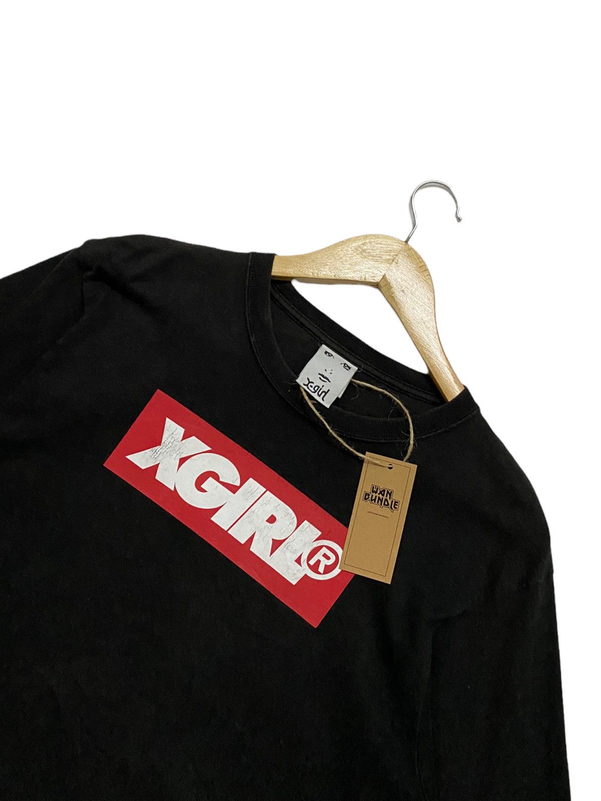 Japanese Brand X-Girl Big Box Logo Long Sleeve Shirt Size US M / EU 48-50 / 2 - 3 Thumbnail